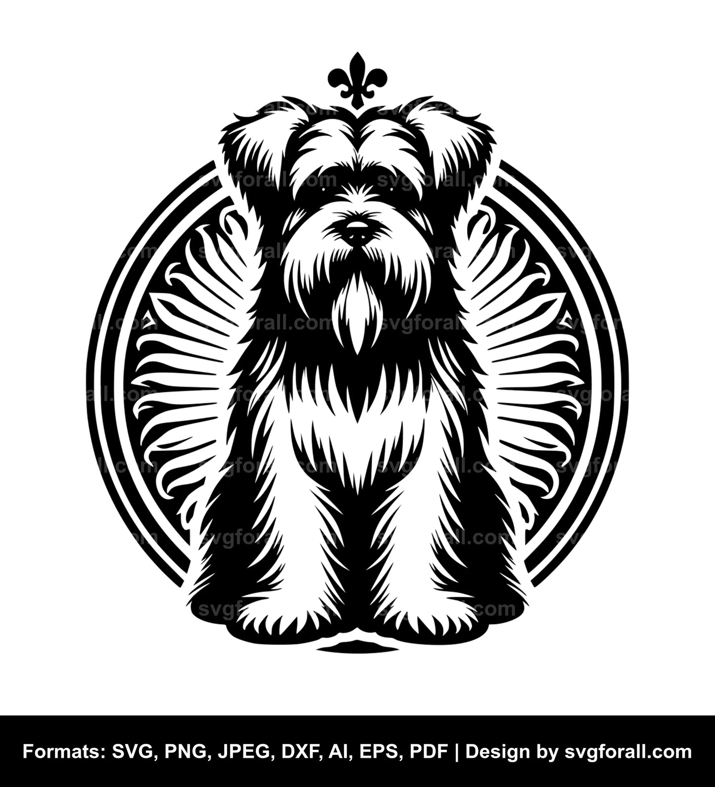 Bouvier Des Flandres Dog SVG Vector