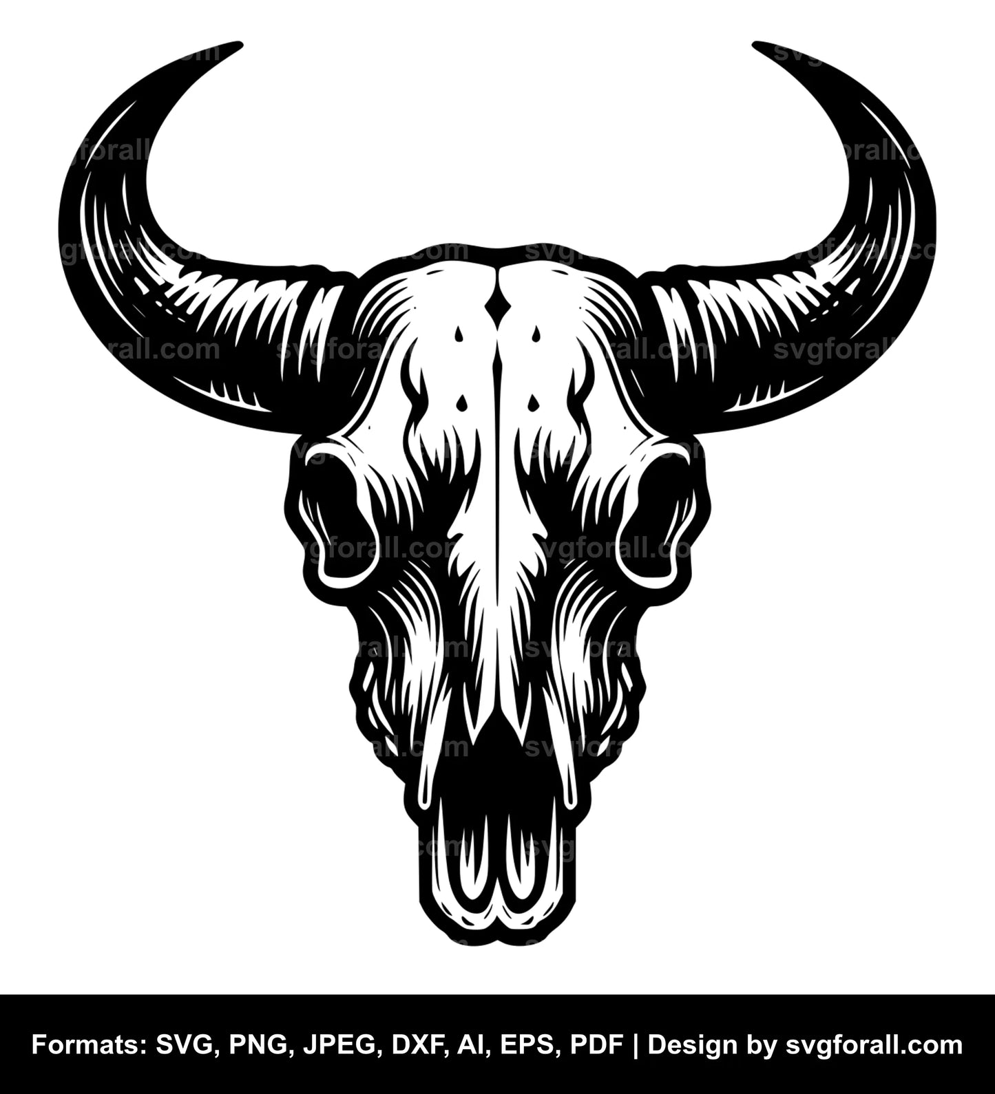 Bull Skull SVG
