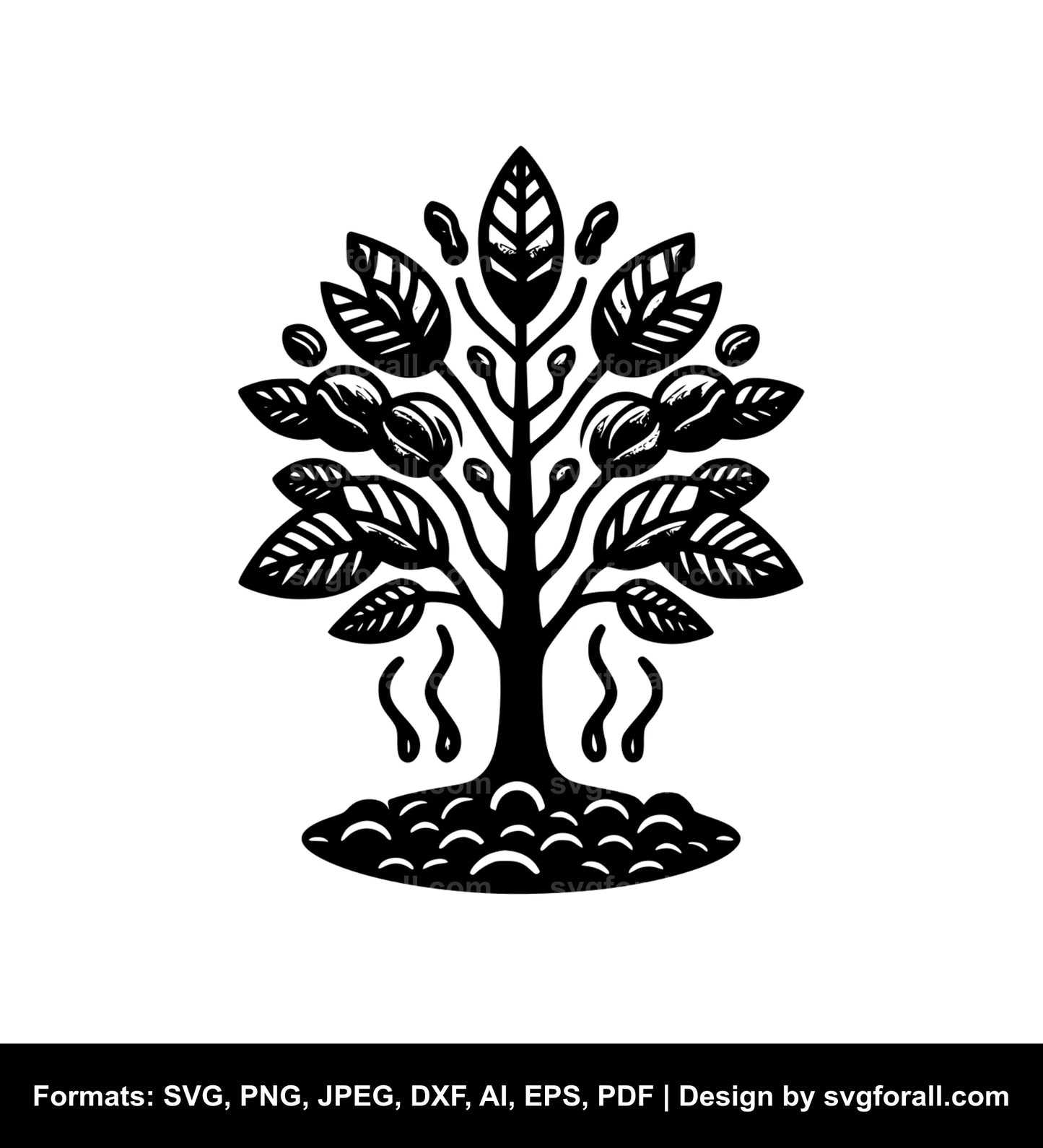 Coffee Tree Cricut SVG