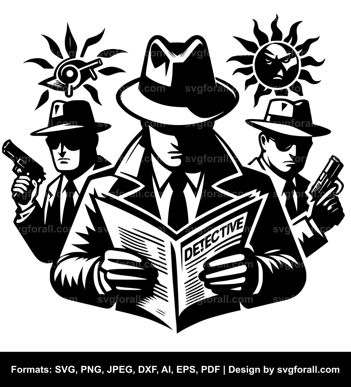 Detective Cricut SVG