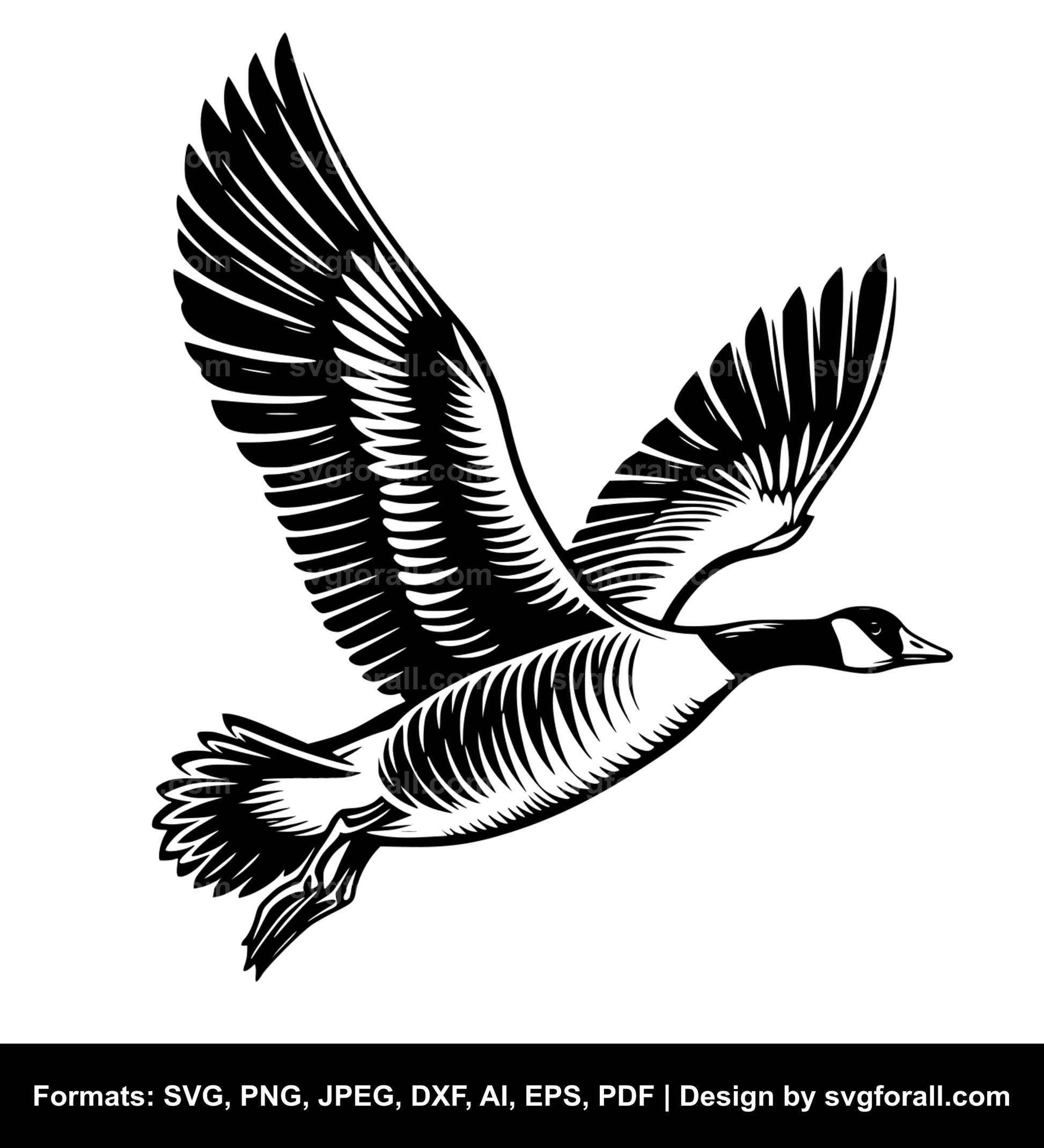 Flying Goose SVG