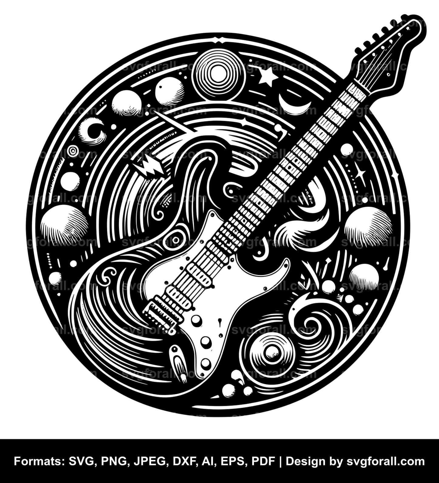 Guitar SVG PNG Image