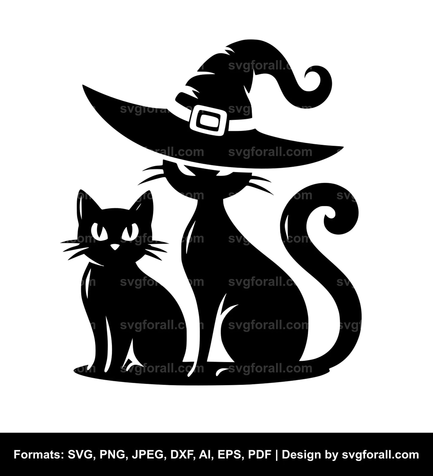Halloween Cat SVG Cut Files 7 Formats