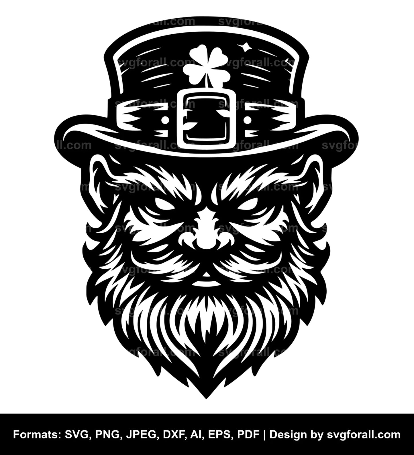 Leprechaun Face SVG File