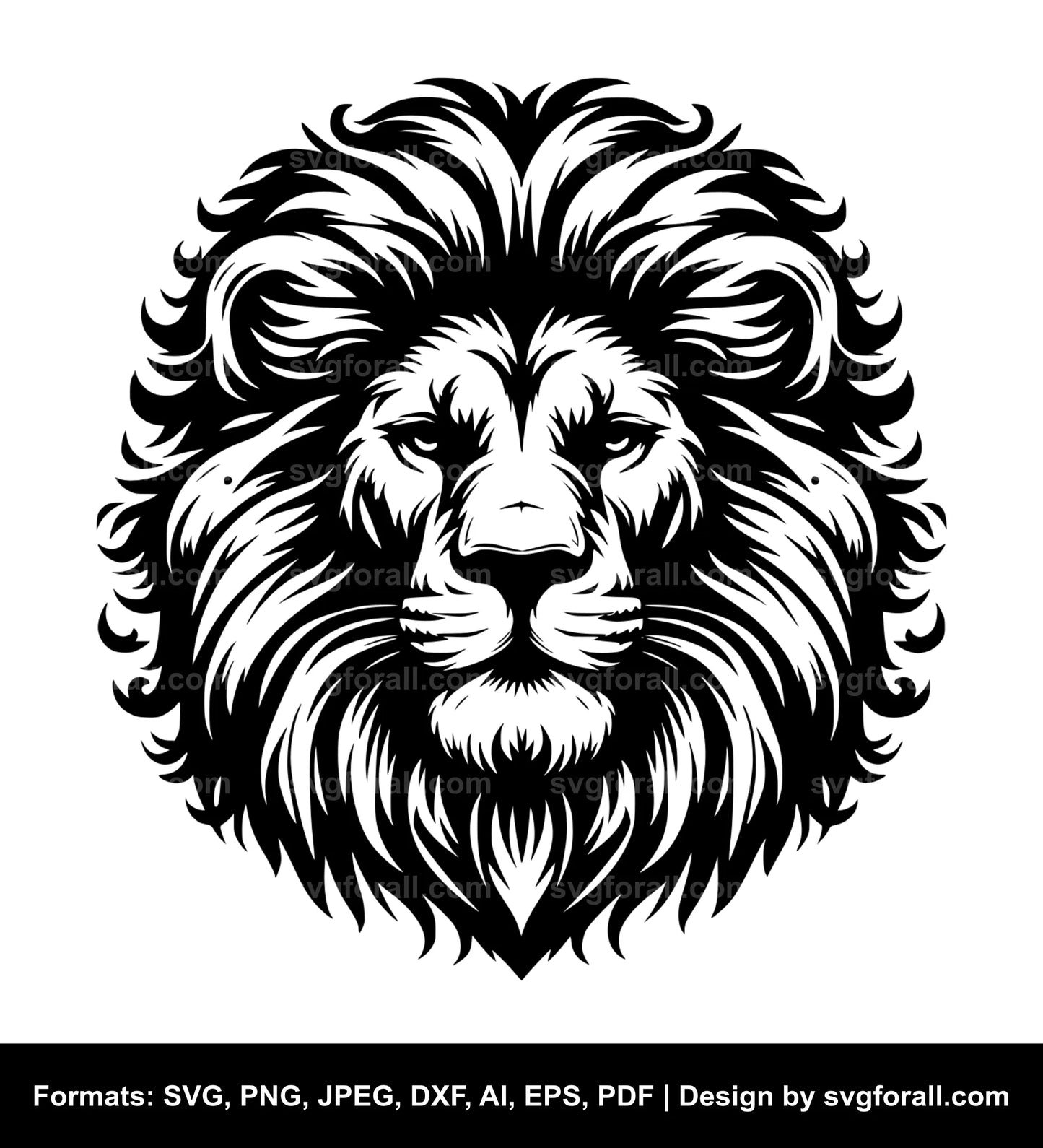 Lion Face Cricut SVG