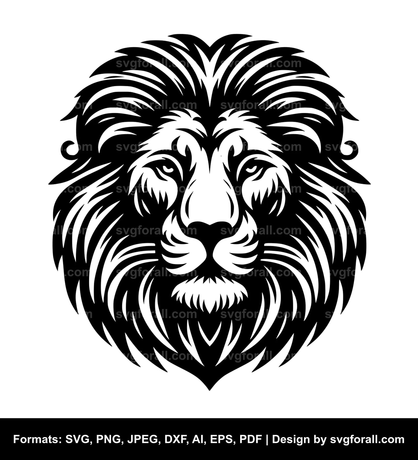 Lion Face SVG