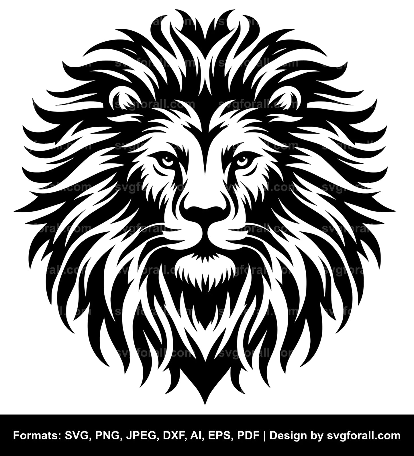 Lion Head SVG