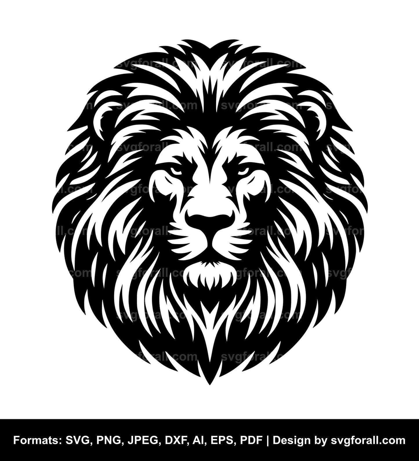 Lion Head SVG Design