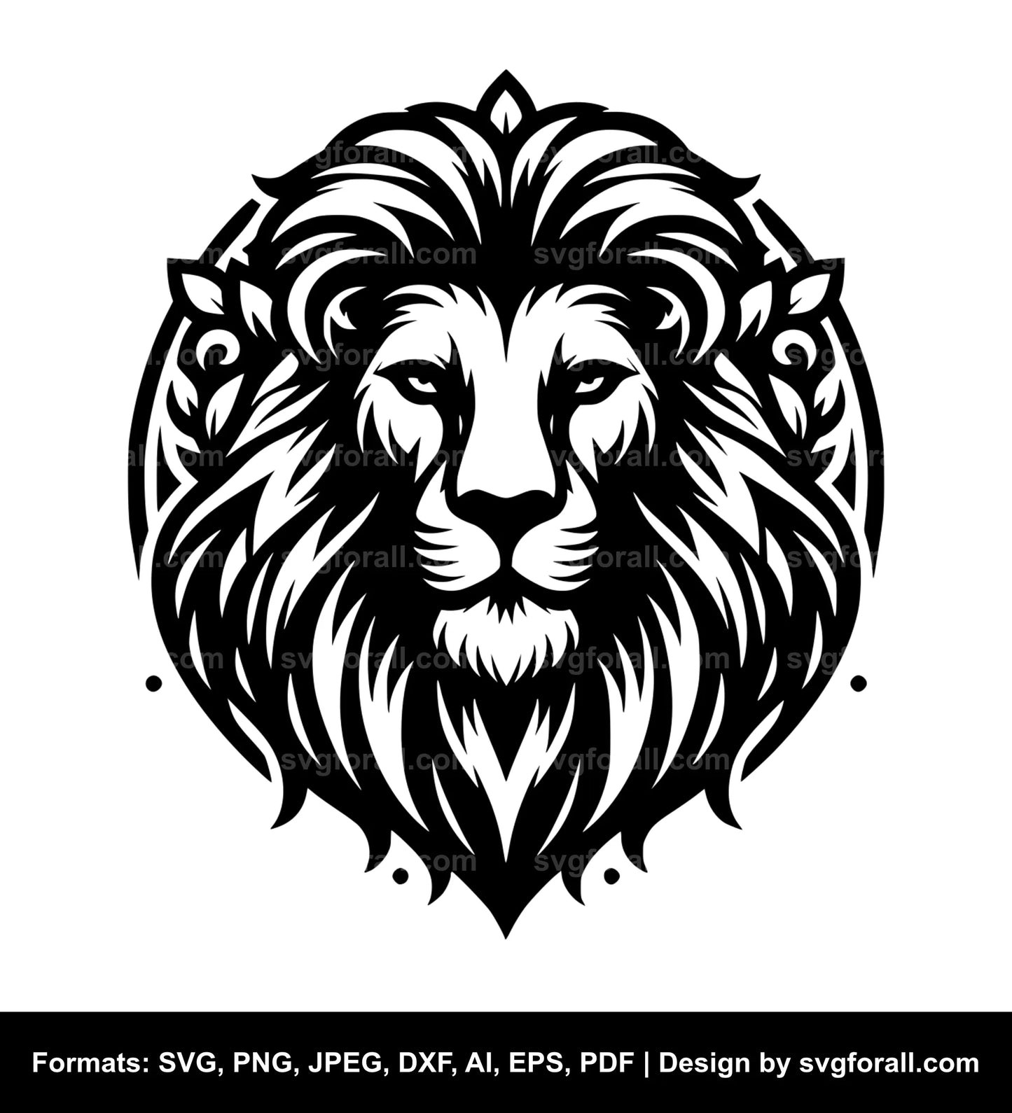 Lion Head SVG File