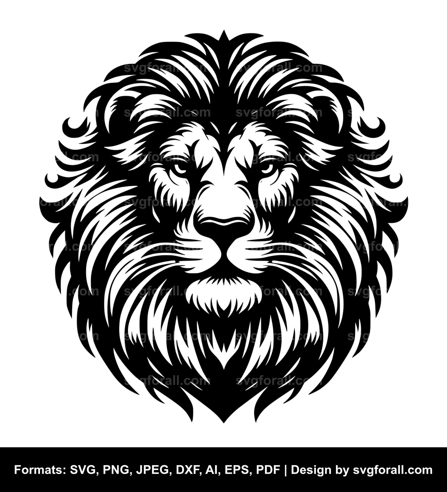Lion Head SVG PNG