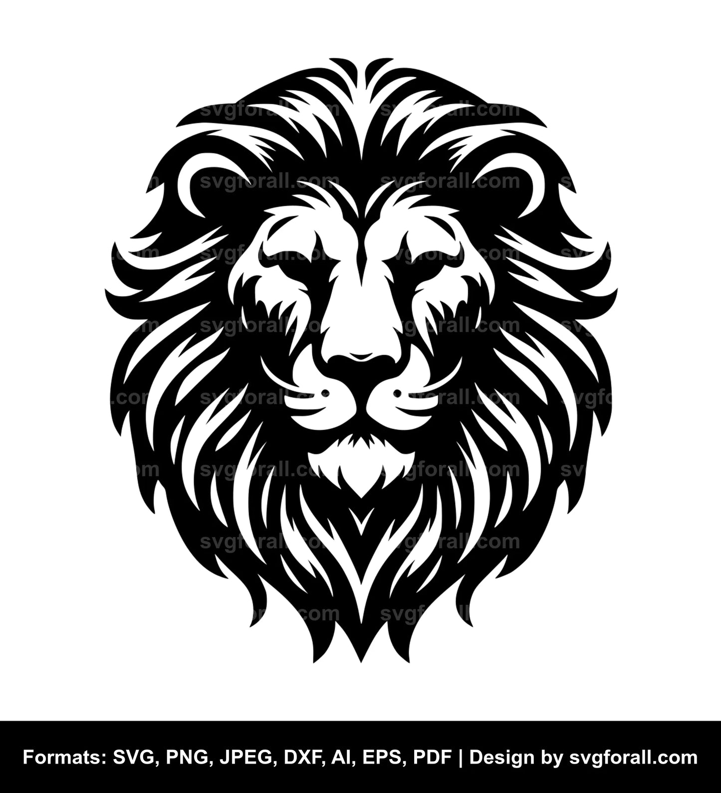 Lion Head Vector SVG