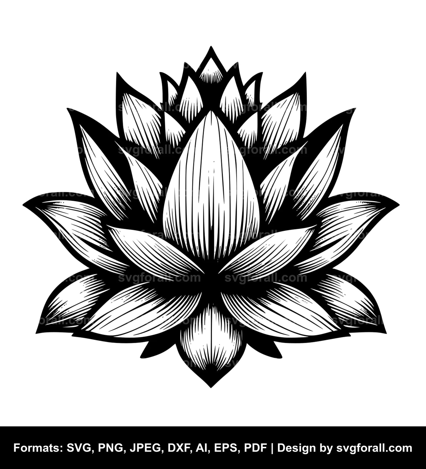 Lotus Flower Cricut SVG