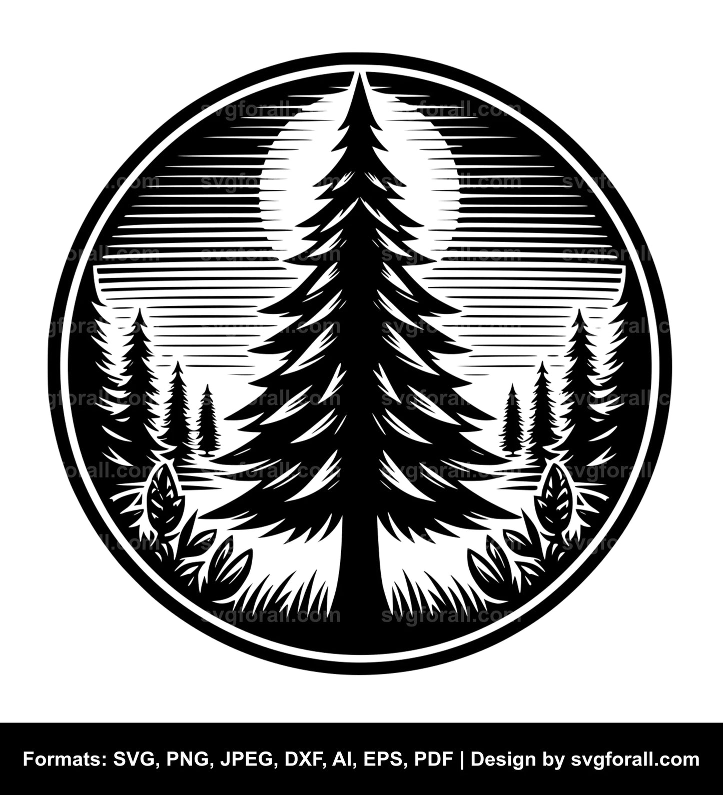 Pine Tree SVG PNG