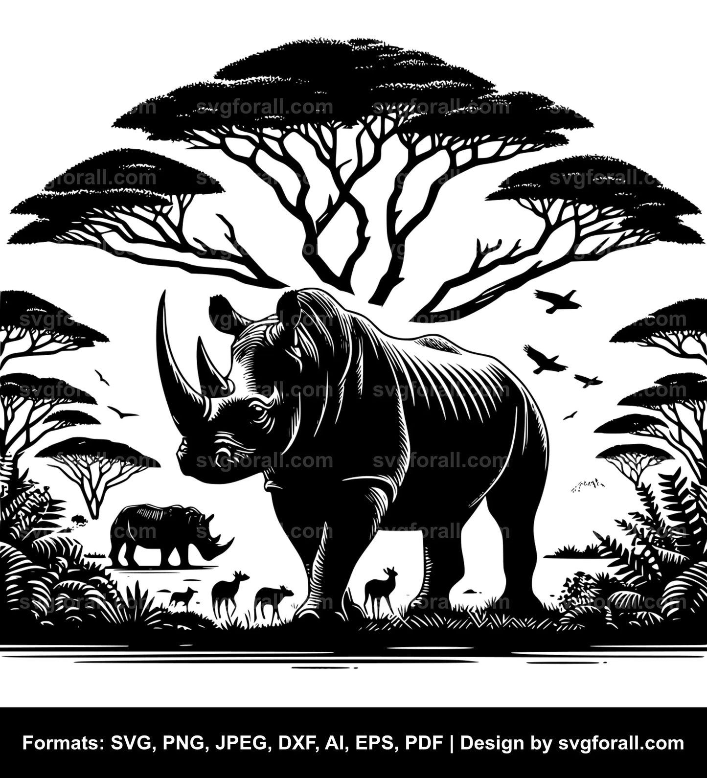 Rhinoceros Vector SVG