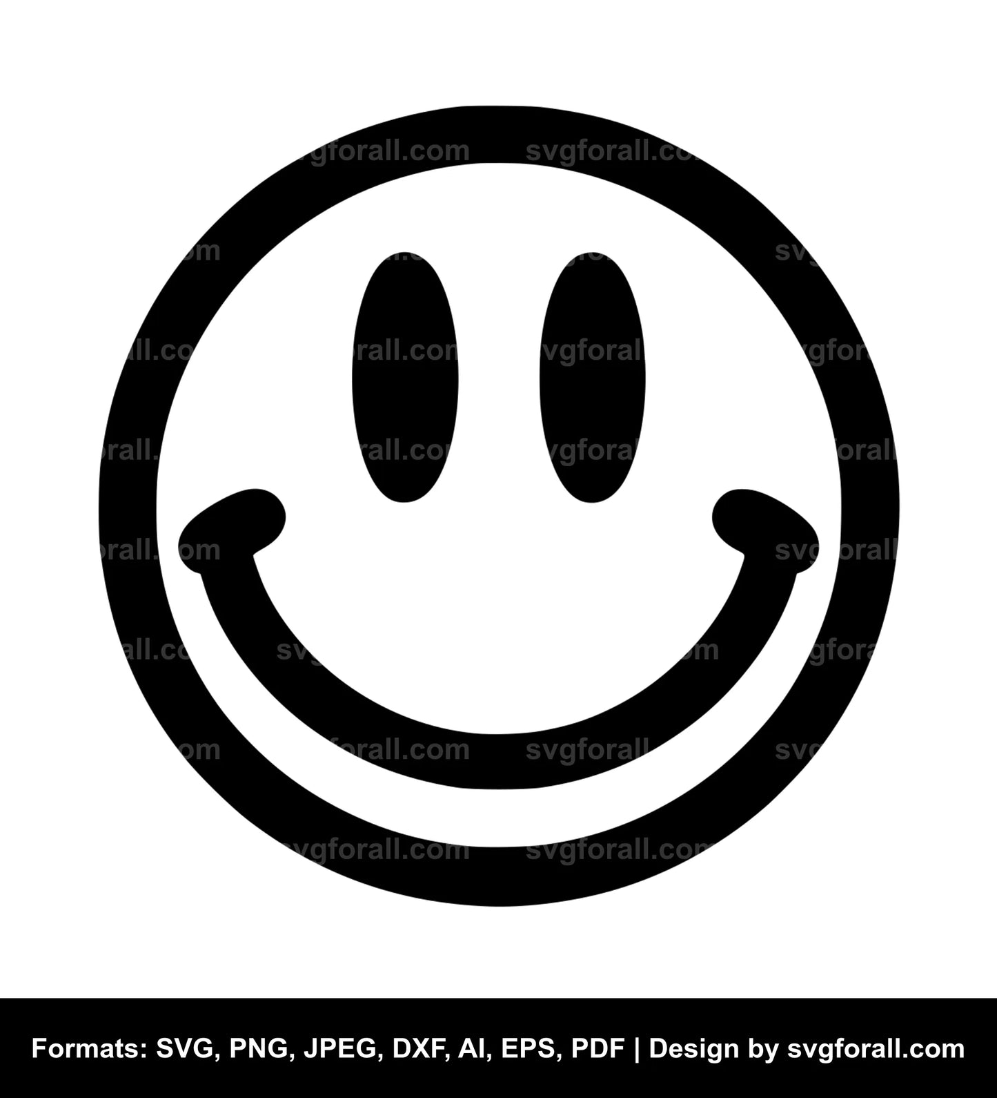Smiling Face SVG Clipart