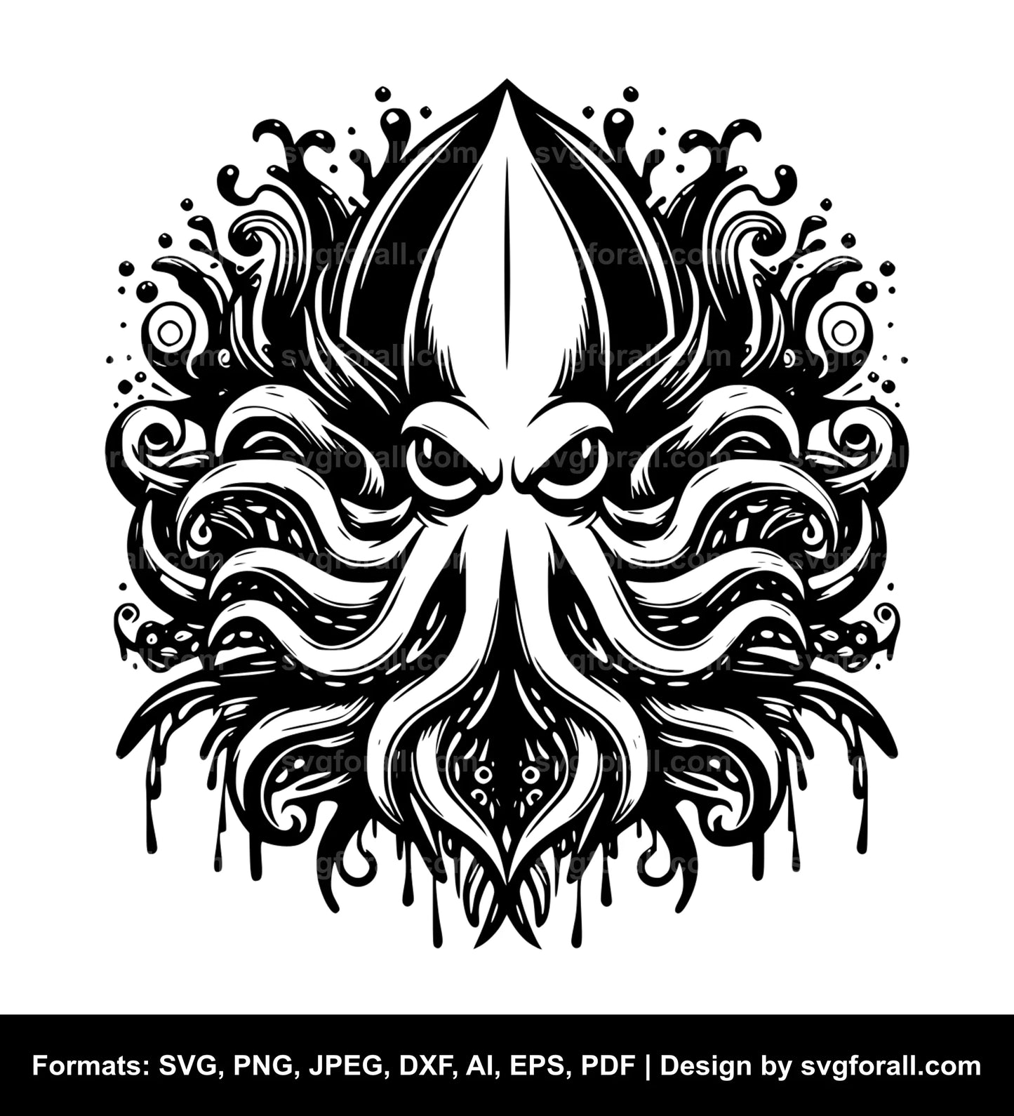 Squid SVG Vector
