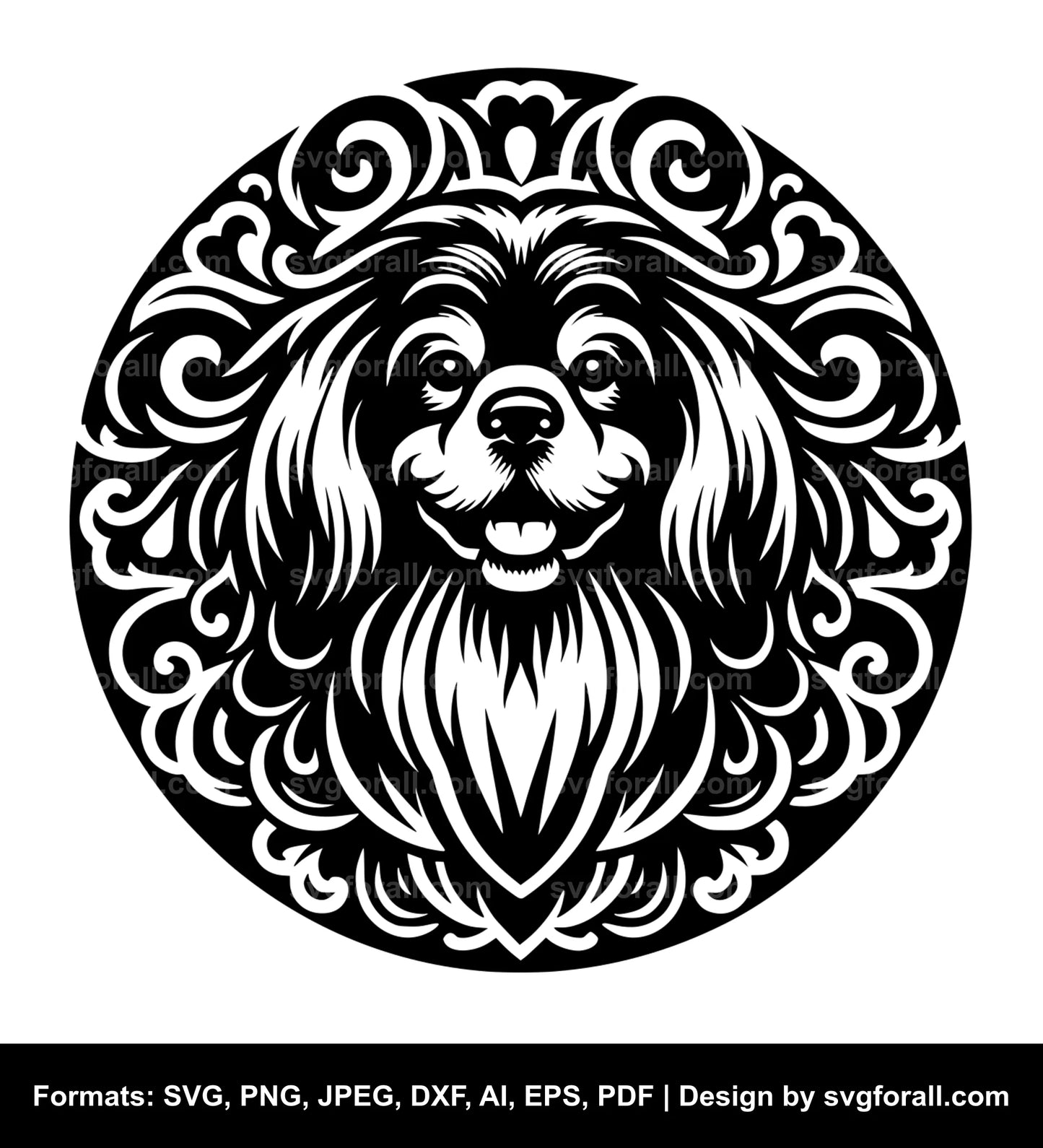 Tibetan Spaniel Dog SVG File