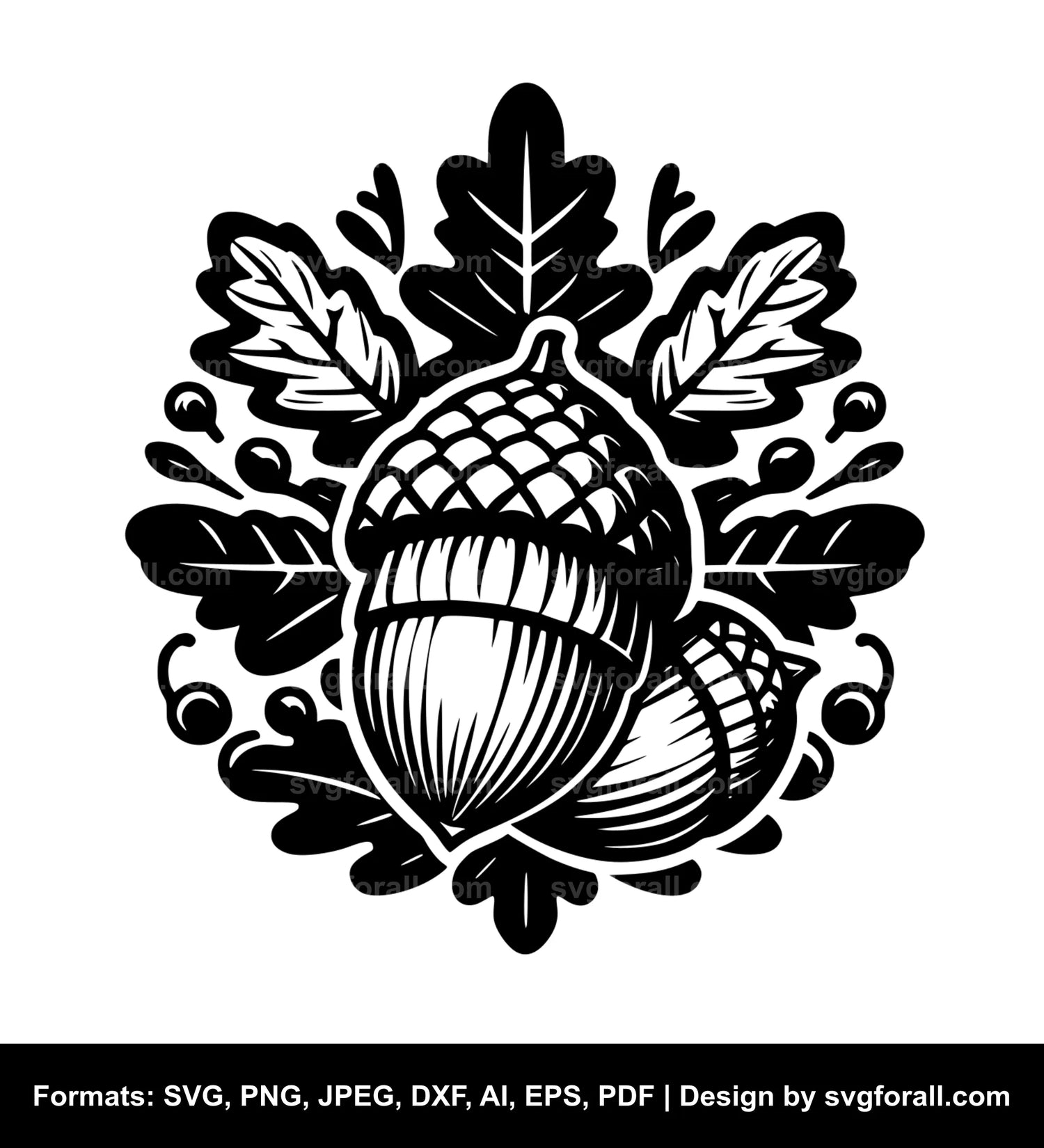 Acorn Cricut SVG