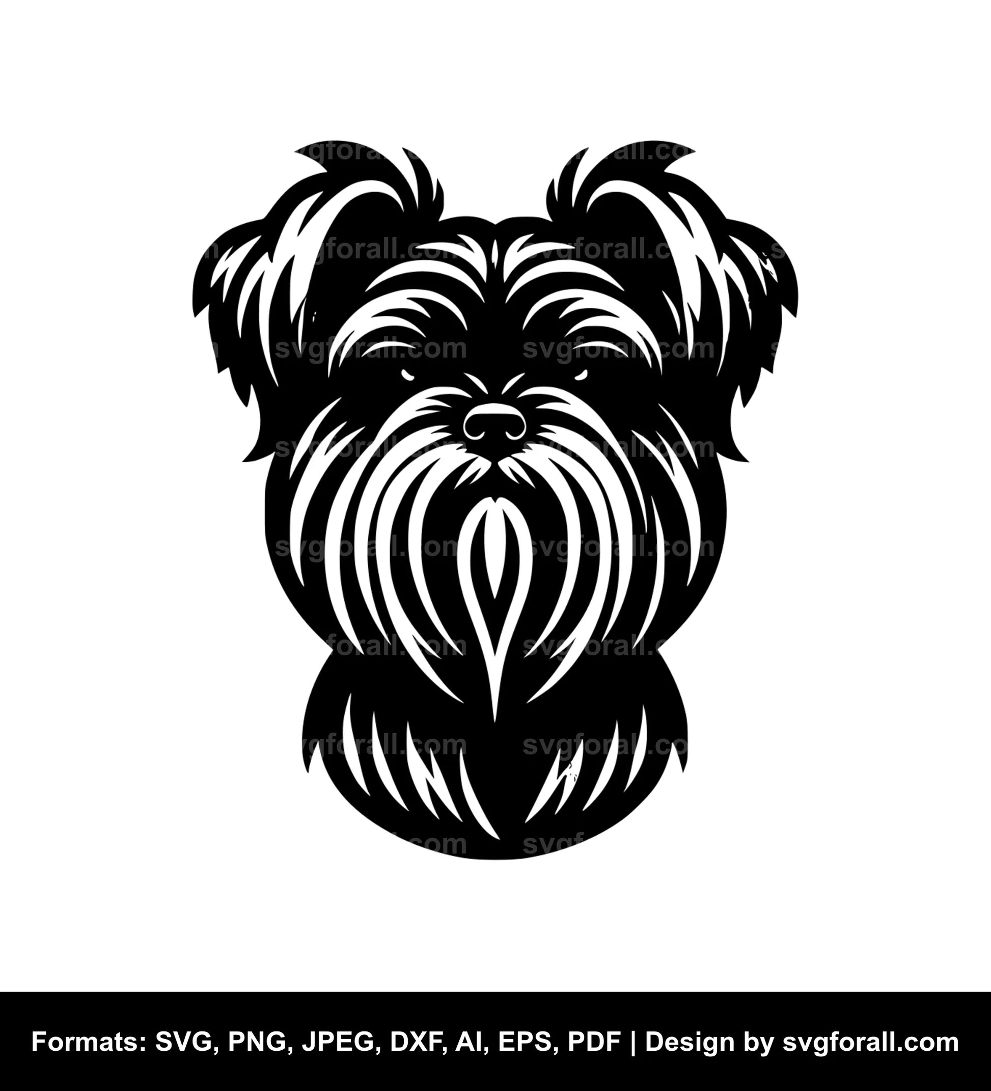 Affenpinscher Dog Black SVG