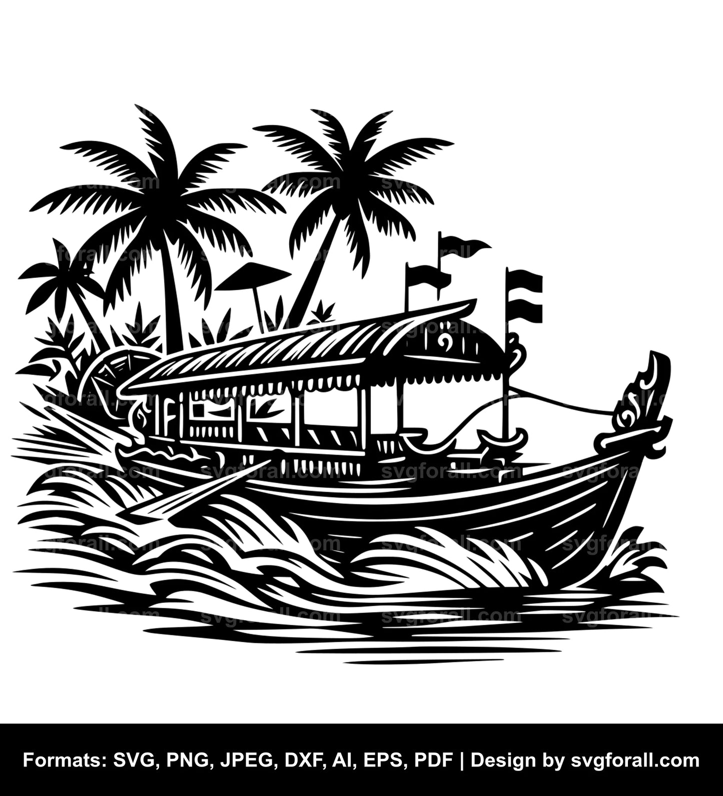 Airboat SVG Design