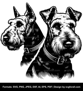 Airedale Terrier Dog SVG