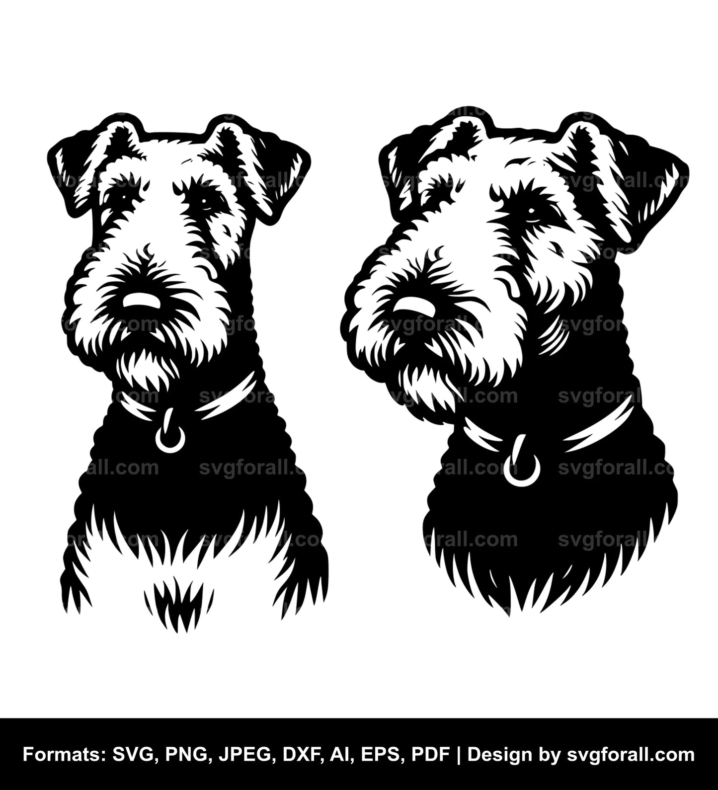 Airedale Terrier Dog SVG Vector