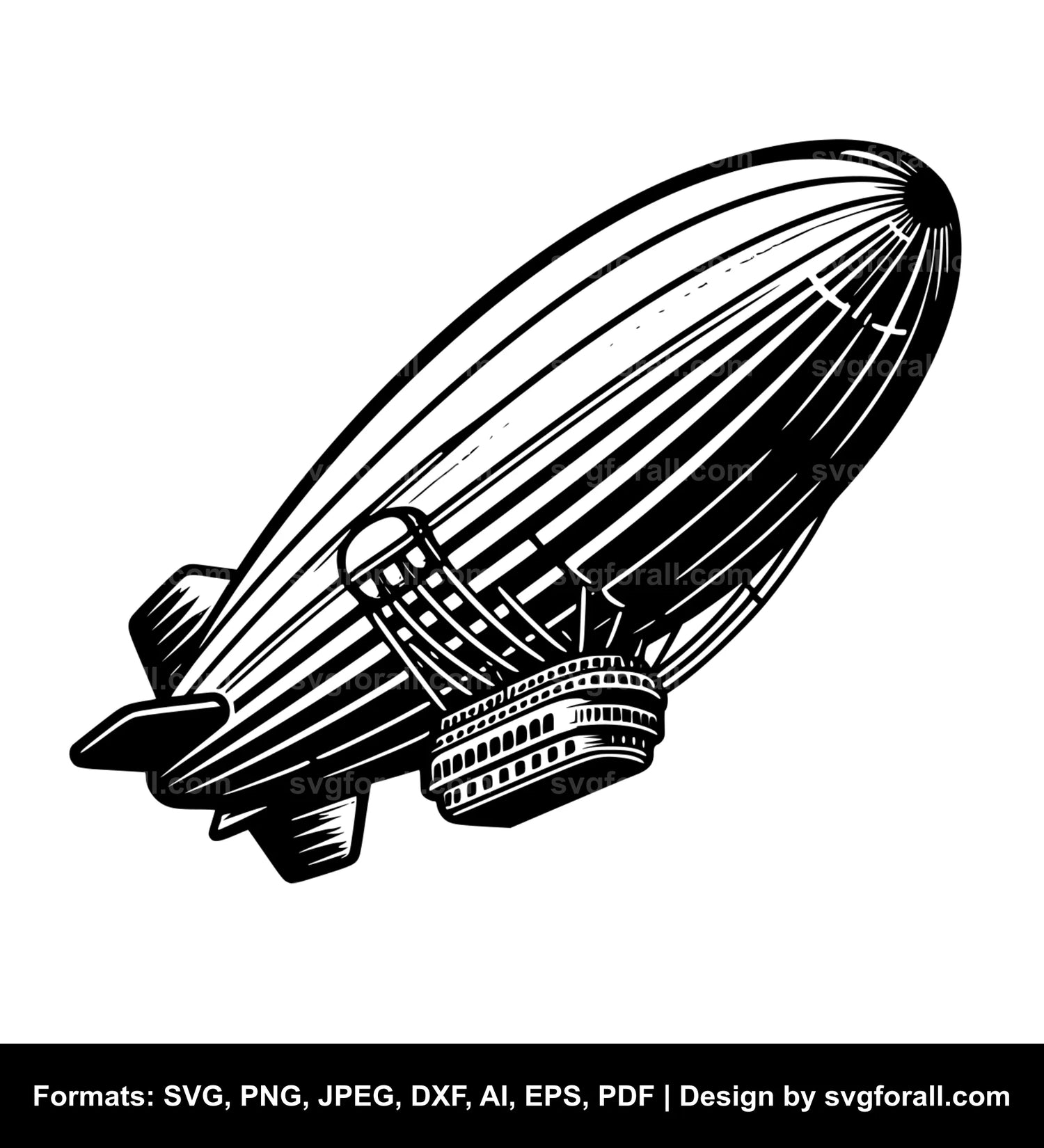 Airship Clipart SVG