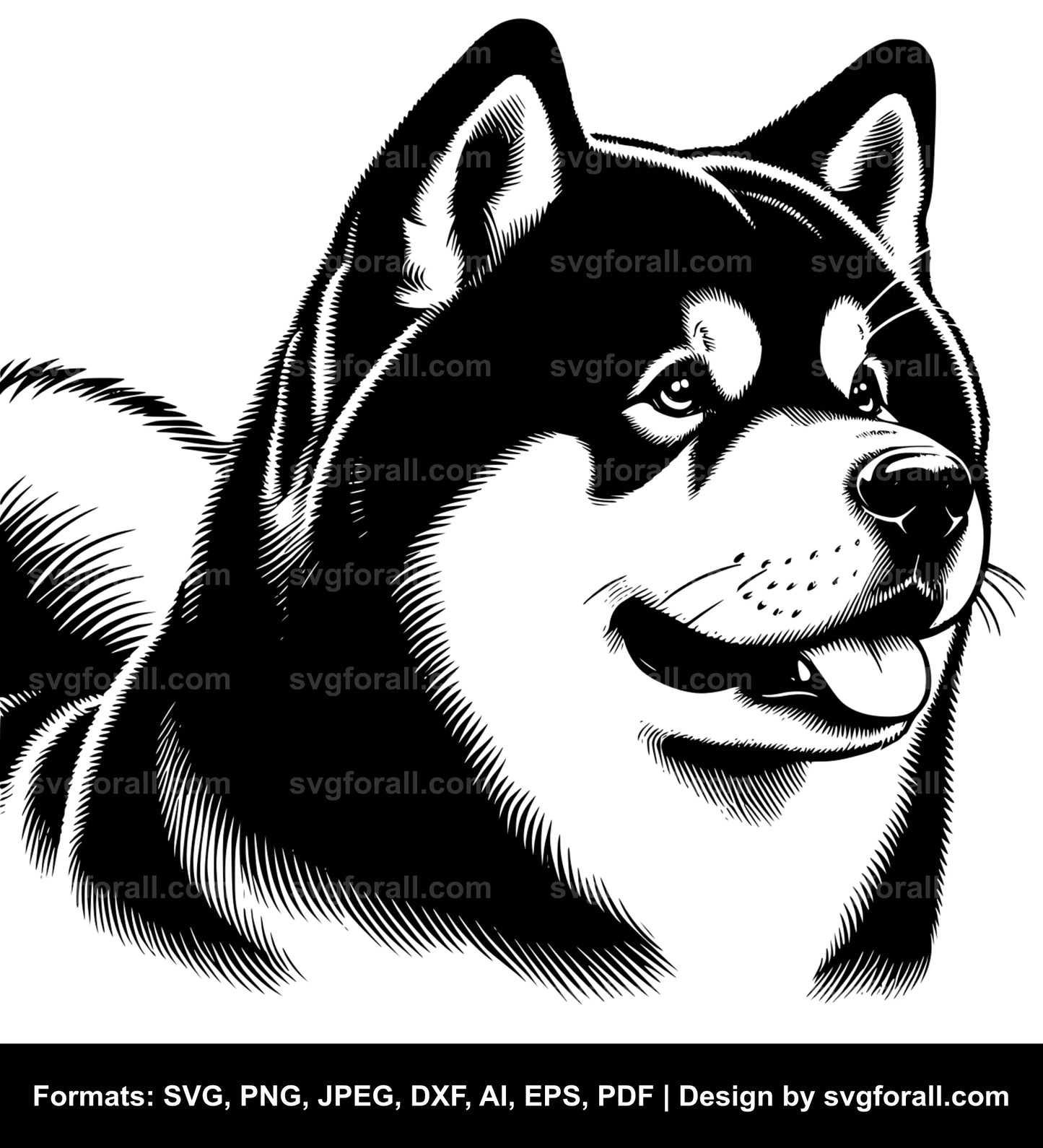 Akita Dog SVG