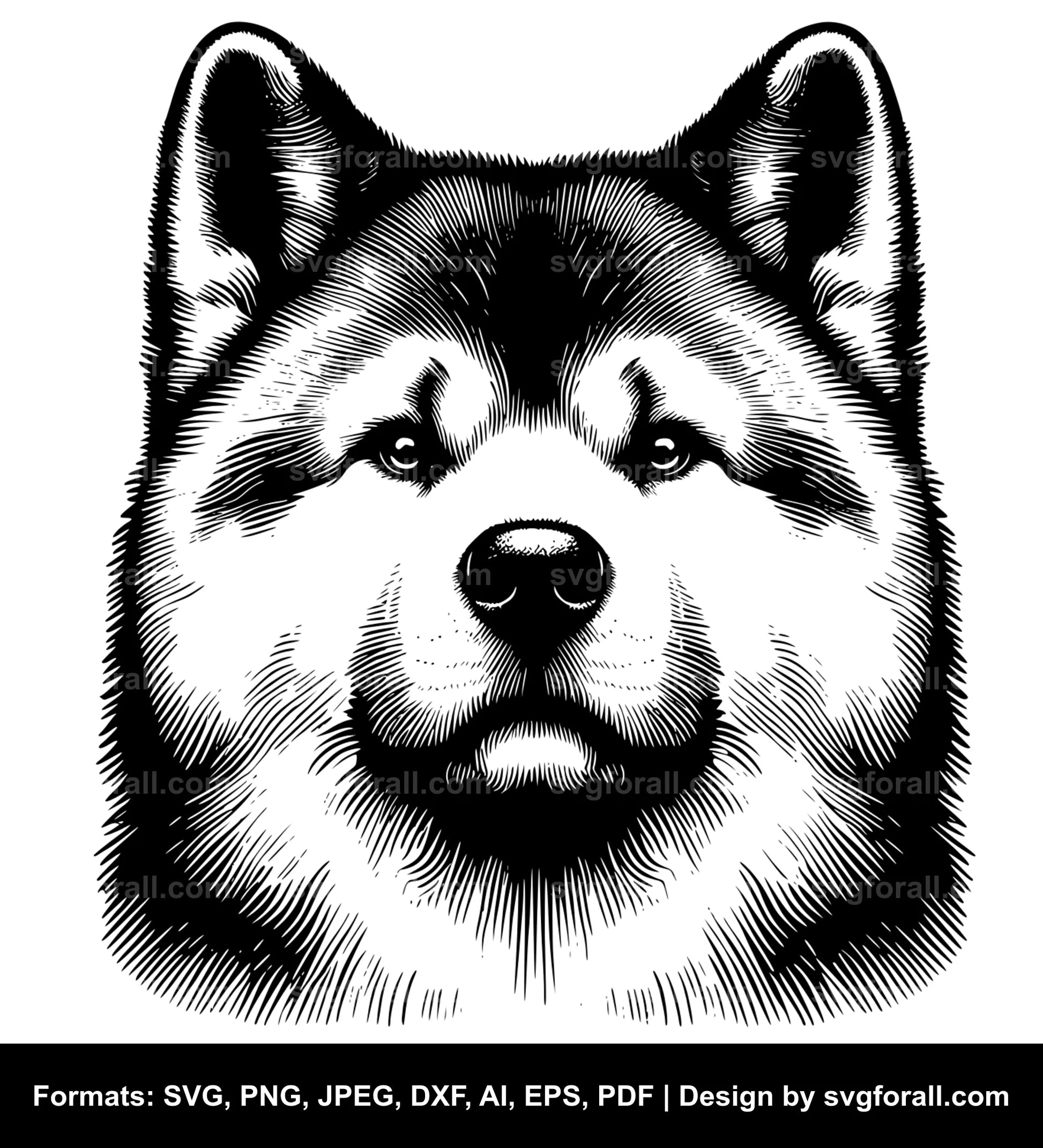 Akita Dog SVG PNG