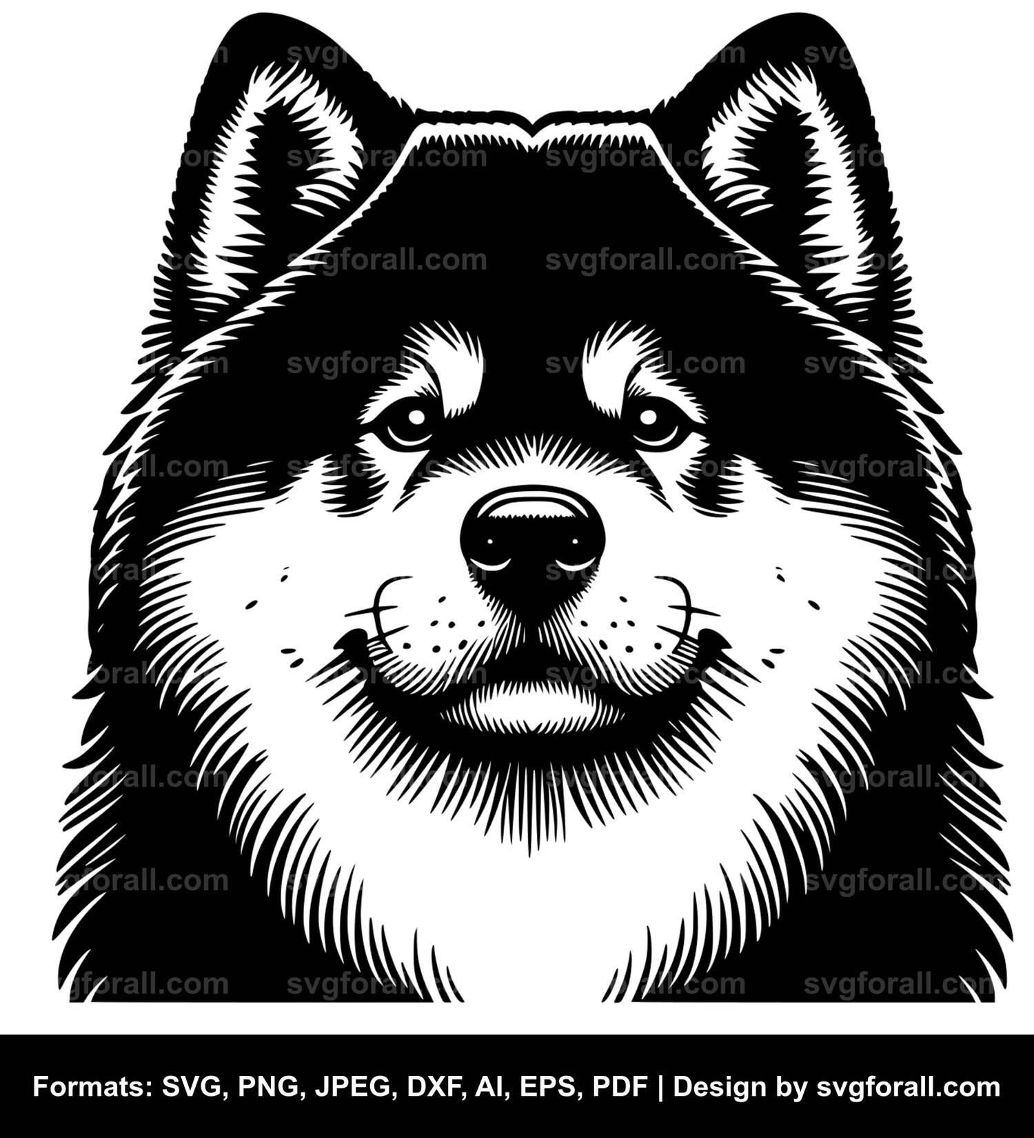 Akita Dog Vector SVG