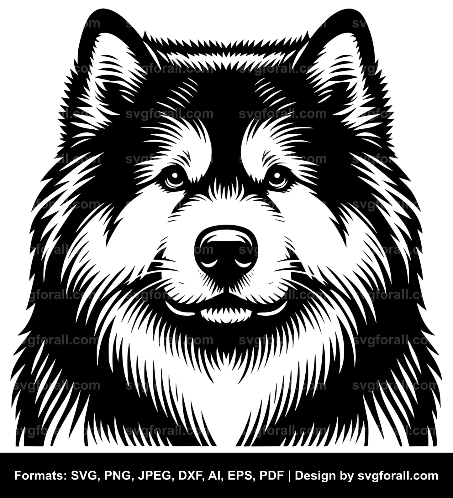 Alaskan Malamute Dog SVG File