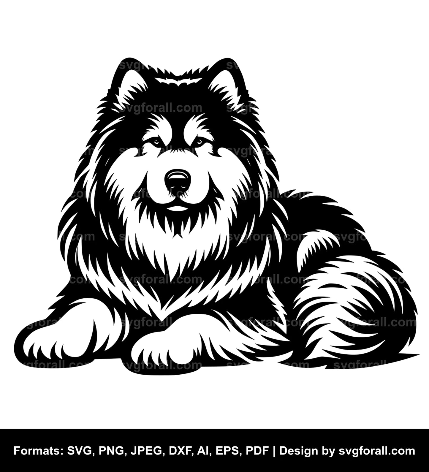 Alaskan Malamute Dog SVG PNG