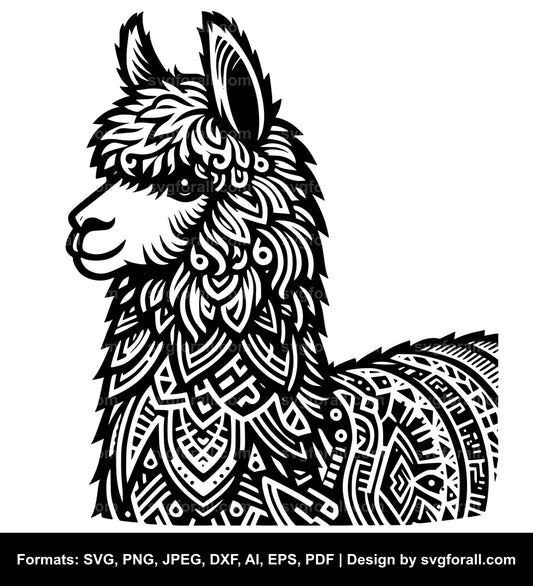 Alpaca Black SVG