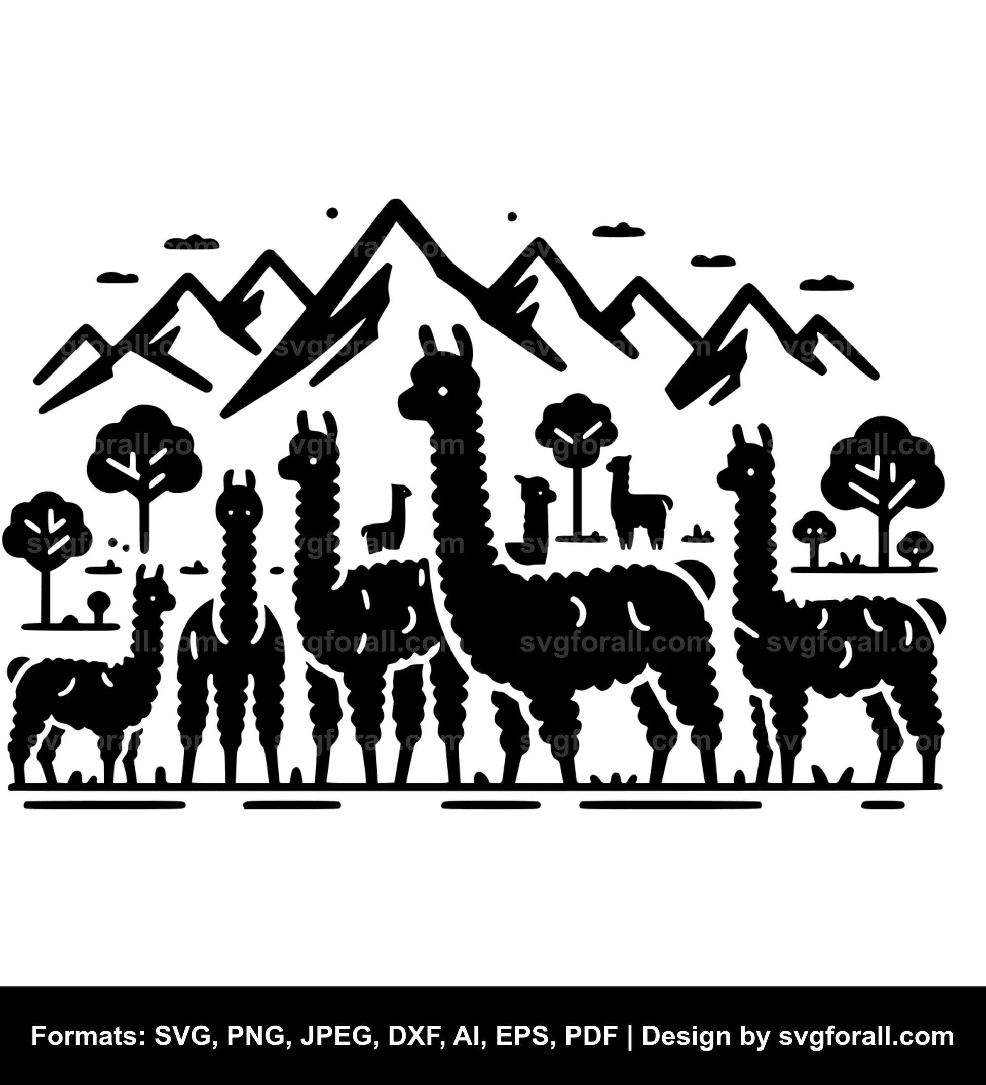 Alpaca Cricut SVG