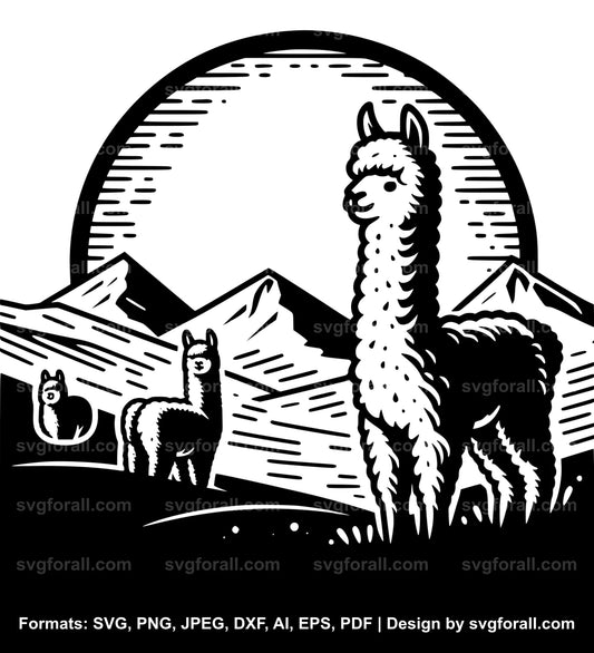 Alpaca SVG Design