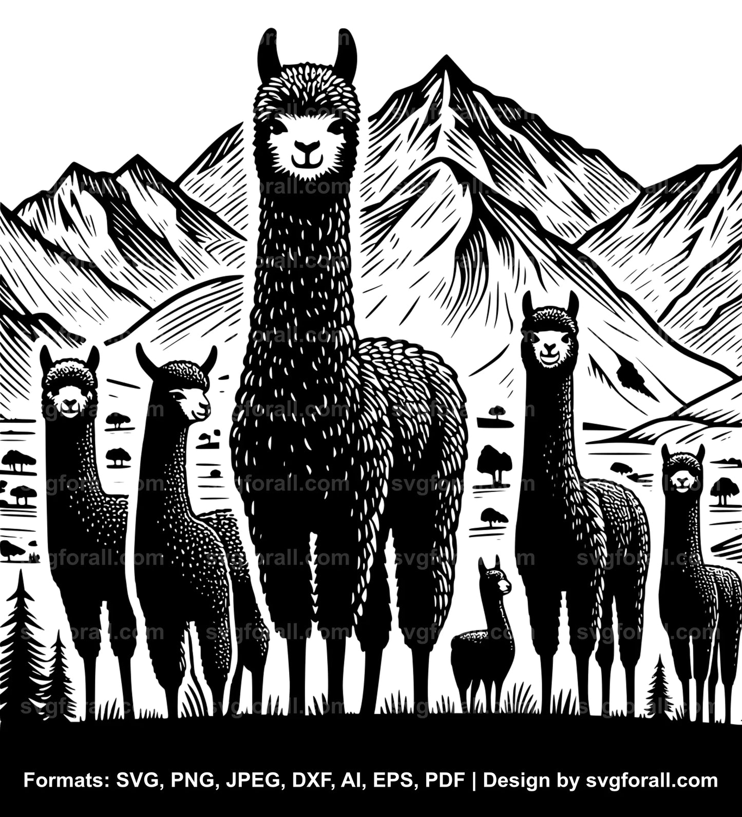 Alpaca SVG File