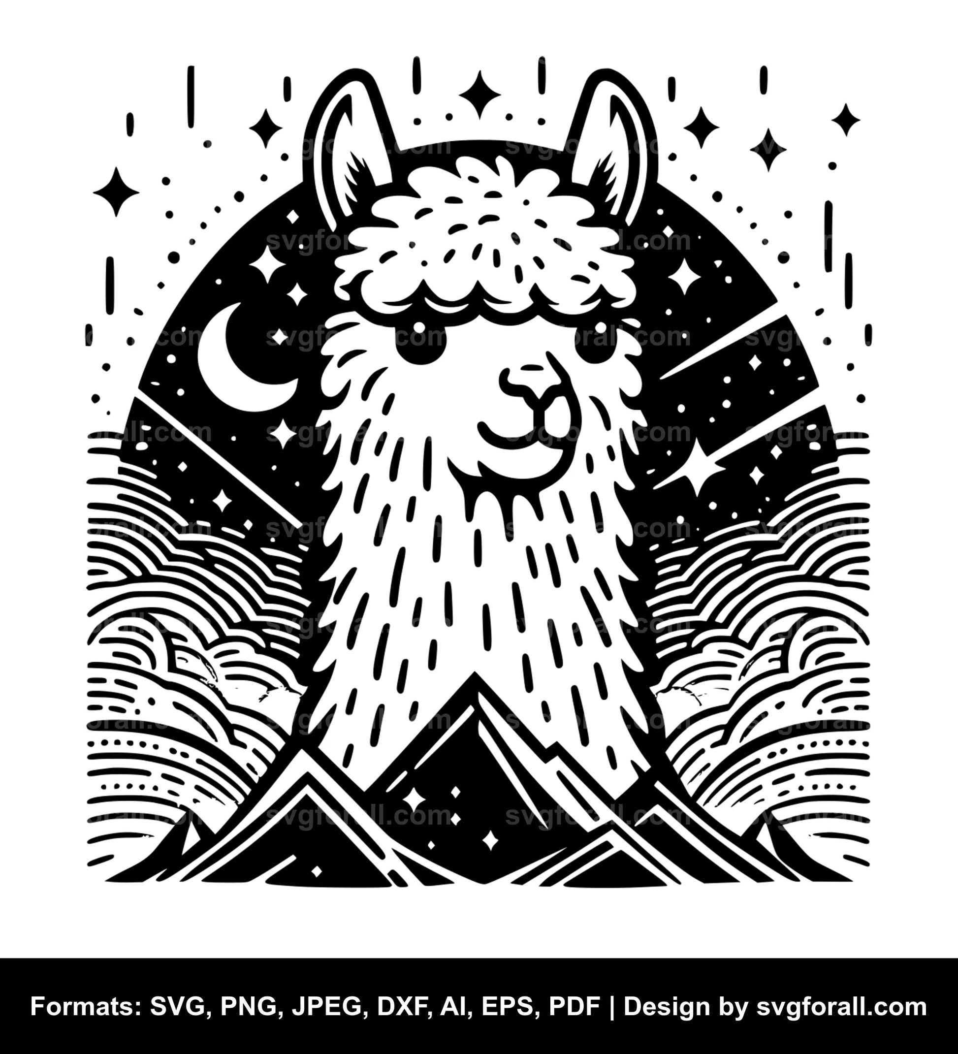 Alpaca SVG Vector