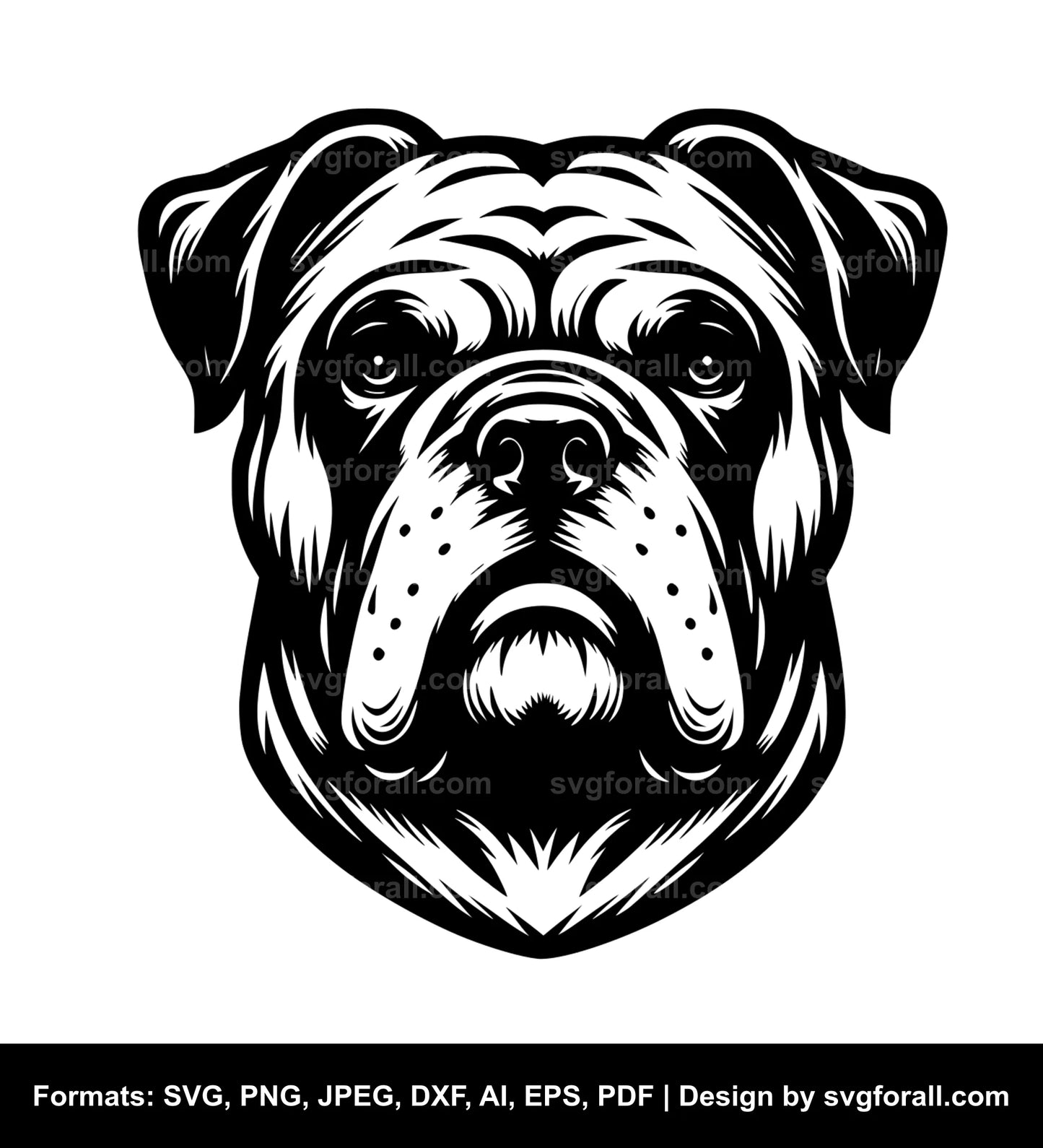 American Bulldog Dog Cricut SVG