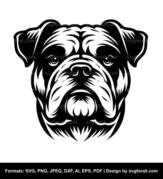 American Bulldog Dog SVG