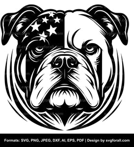 American Bulldog Dog SVG