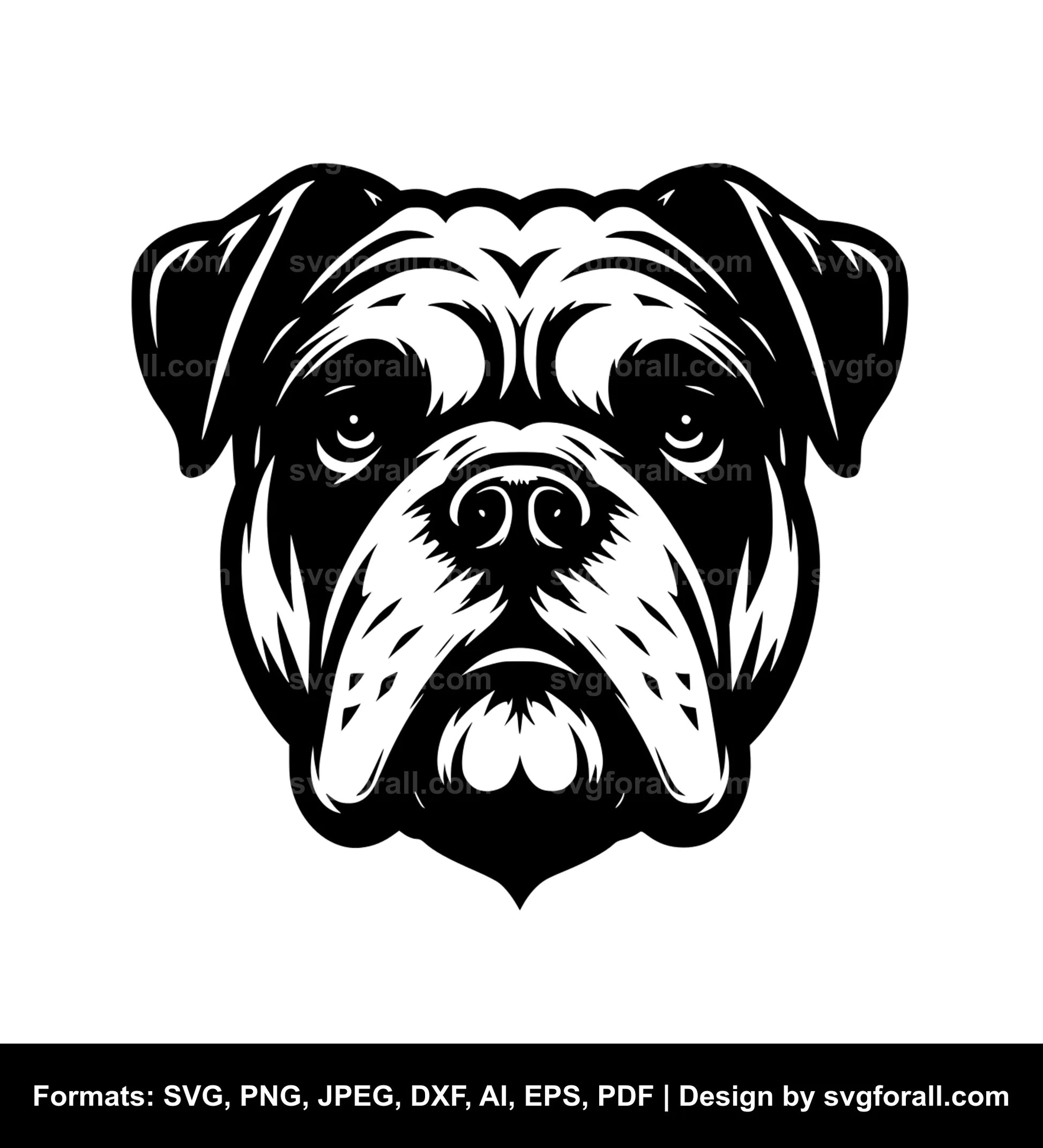 American Bulldog Dog SVG PNG