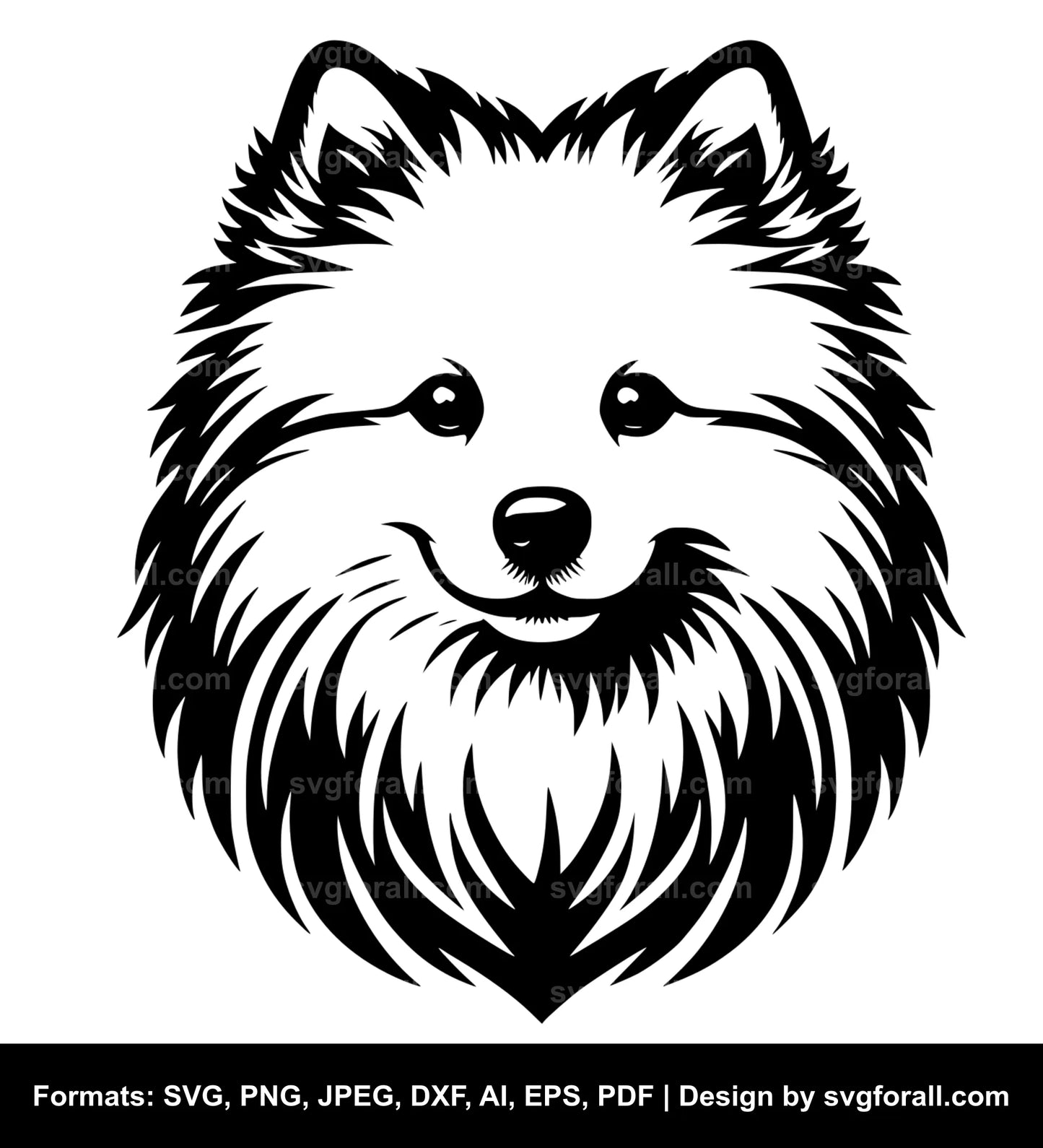 American Eskimo Dog Cricut SVG