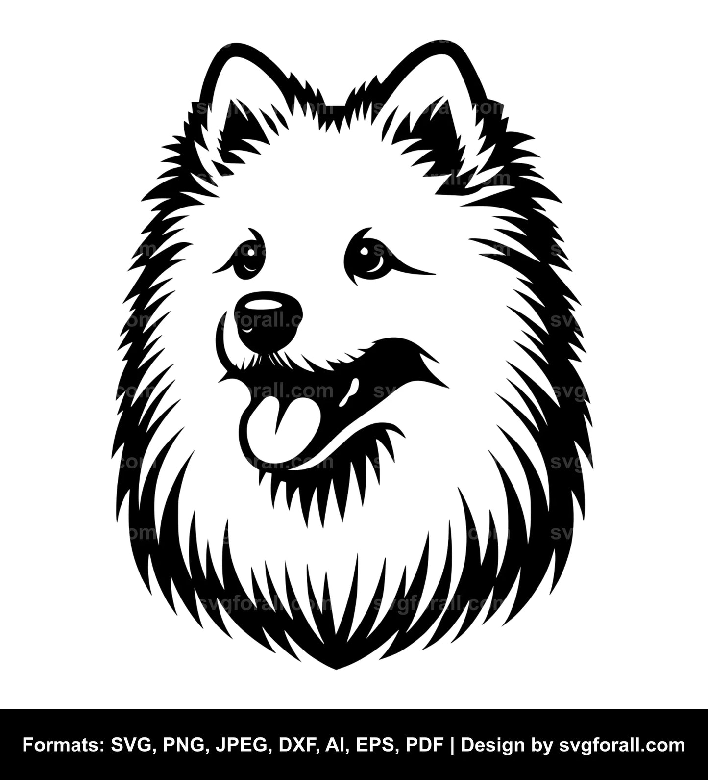 American Eskimo Dog SVG PNG