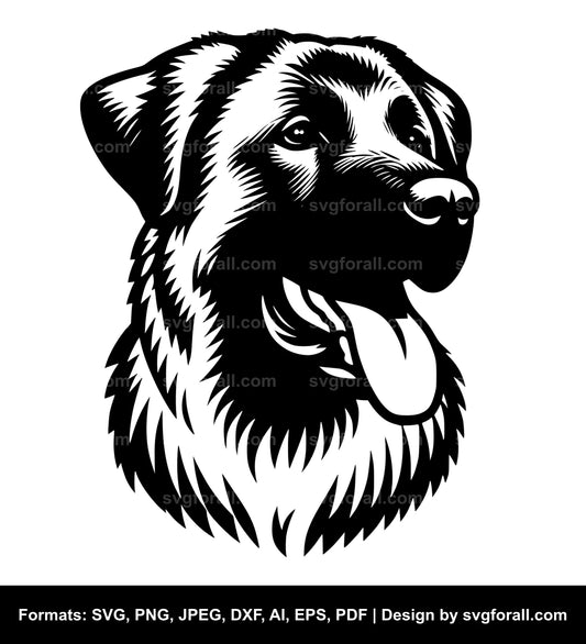 Anatolian Shepherd Dog Black SVG