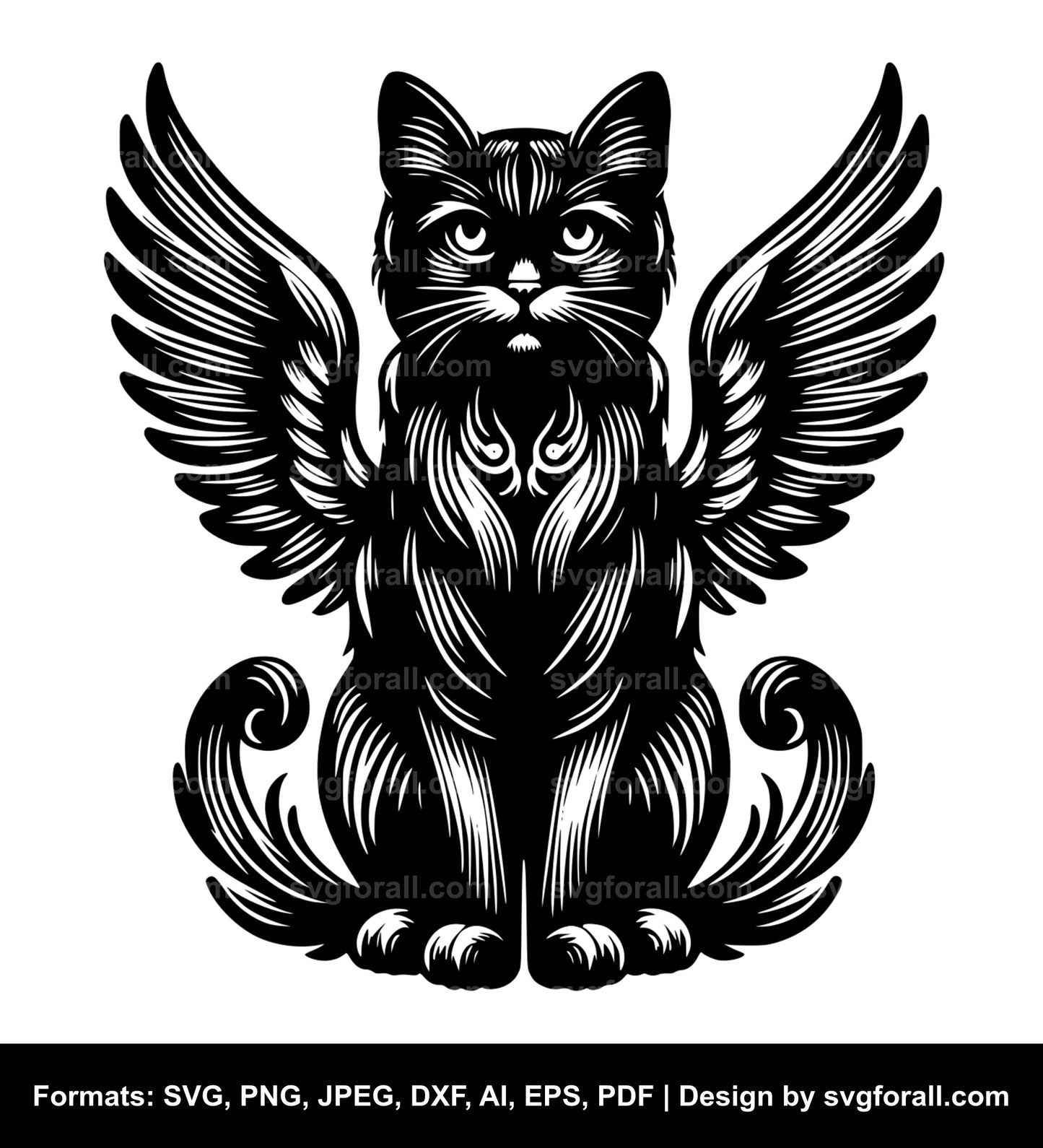 Angel Cat SVG