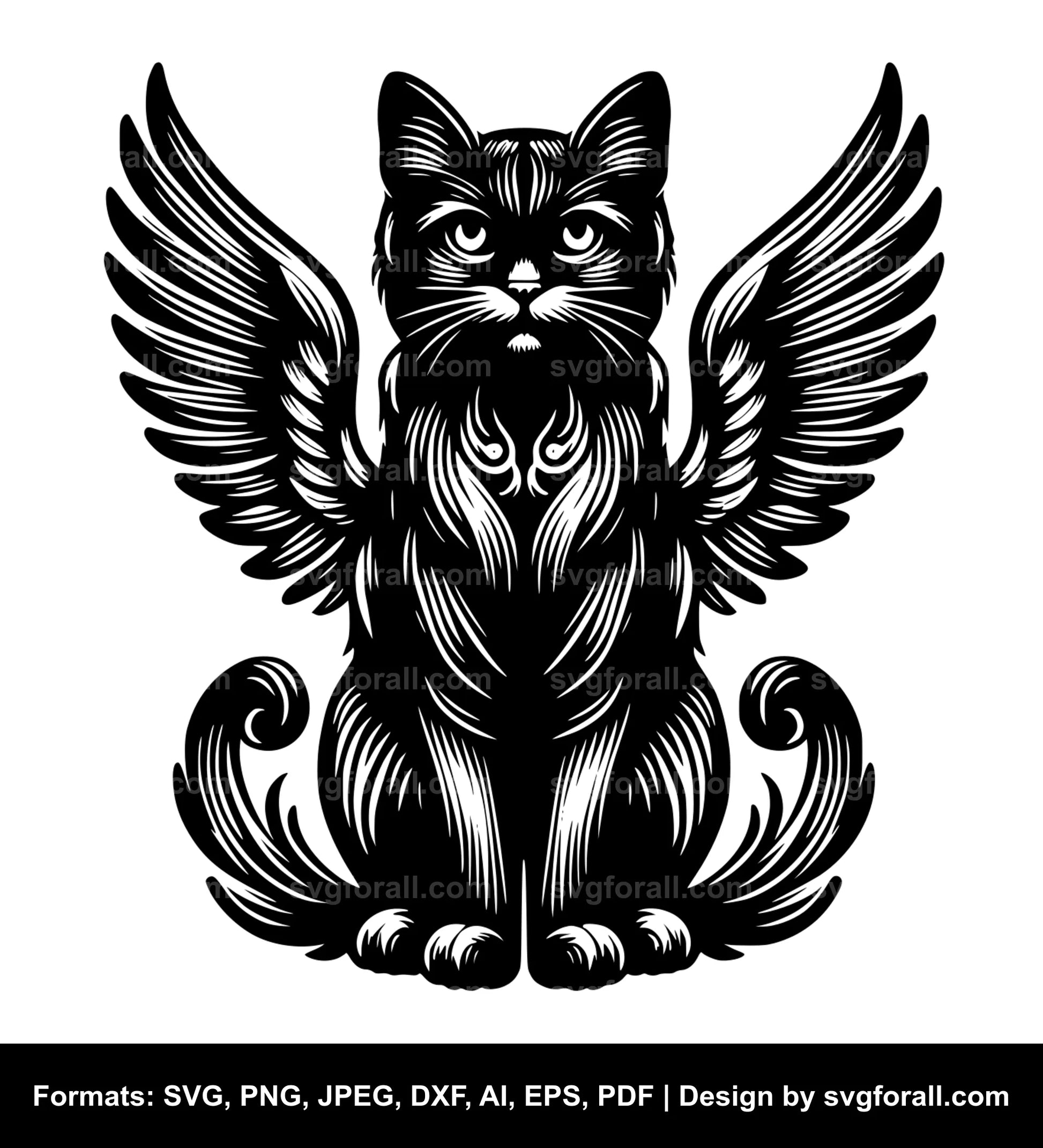 Angel Cat SVG