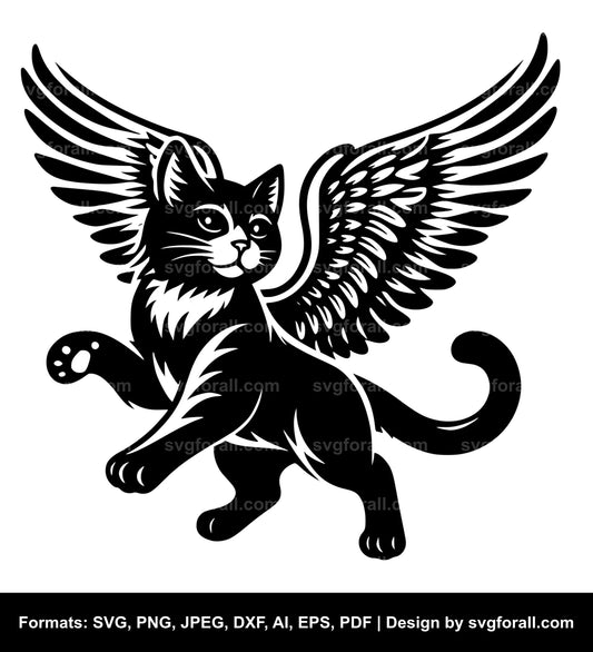 Angel Cat SVG File