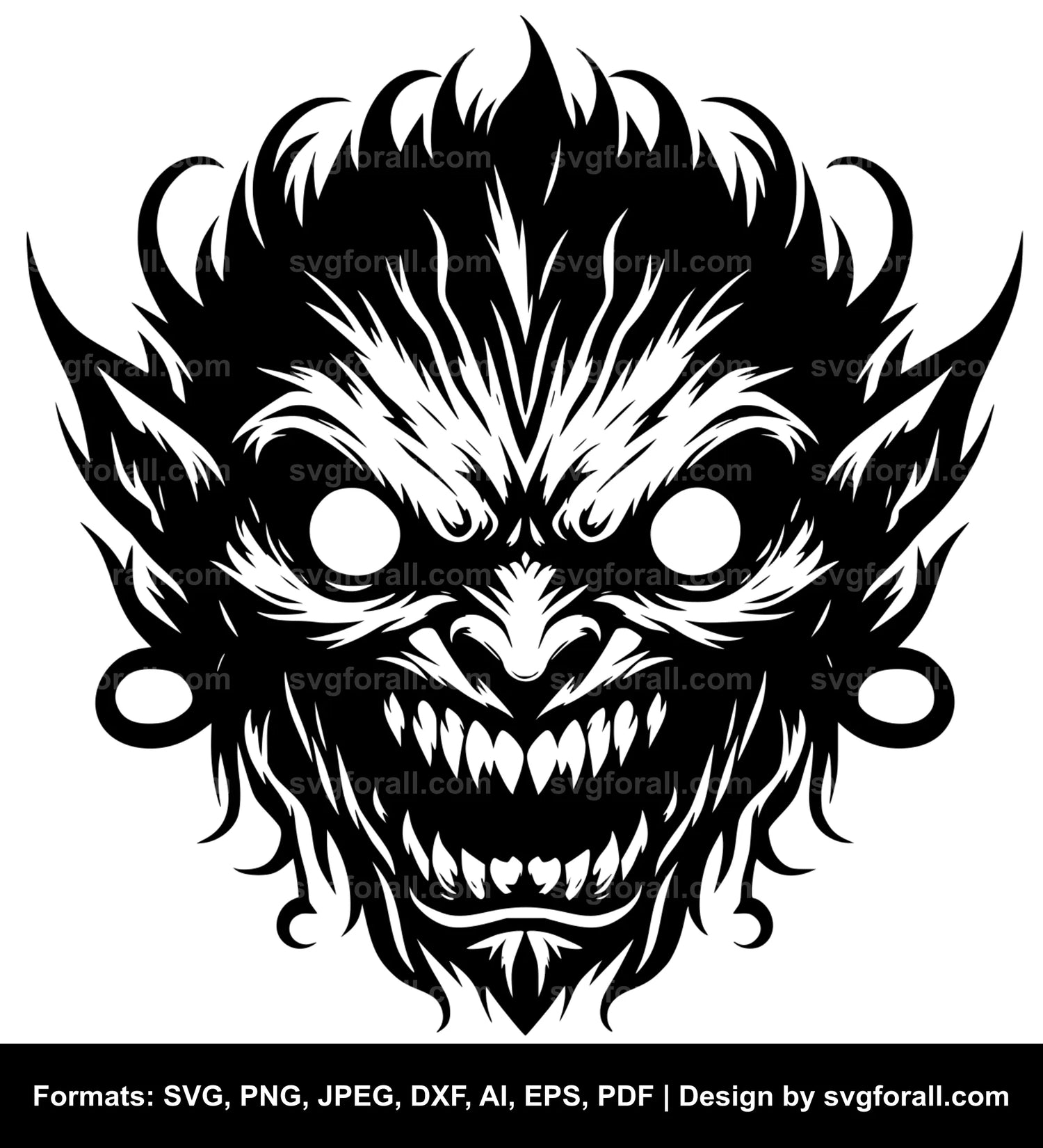 Angry Face Clipart SVG