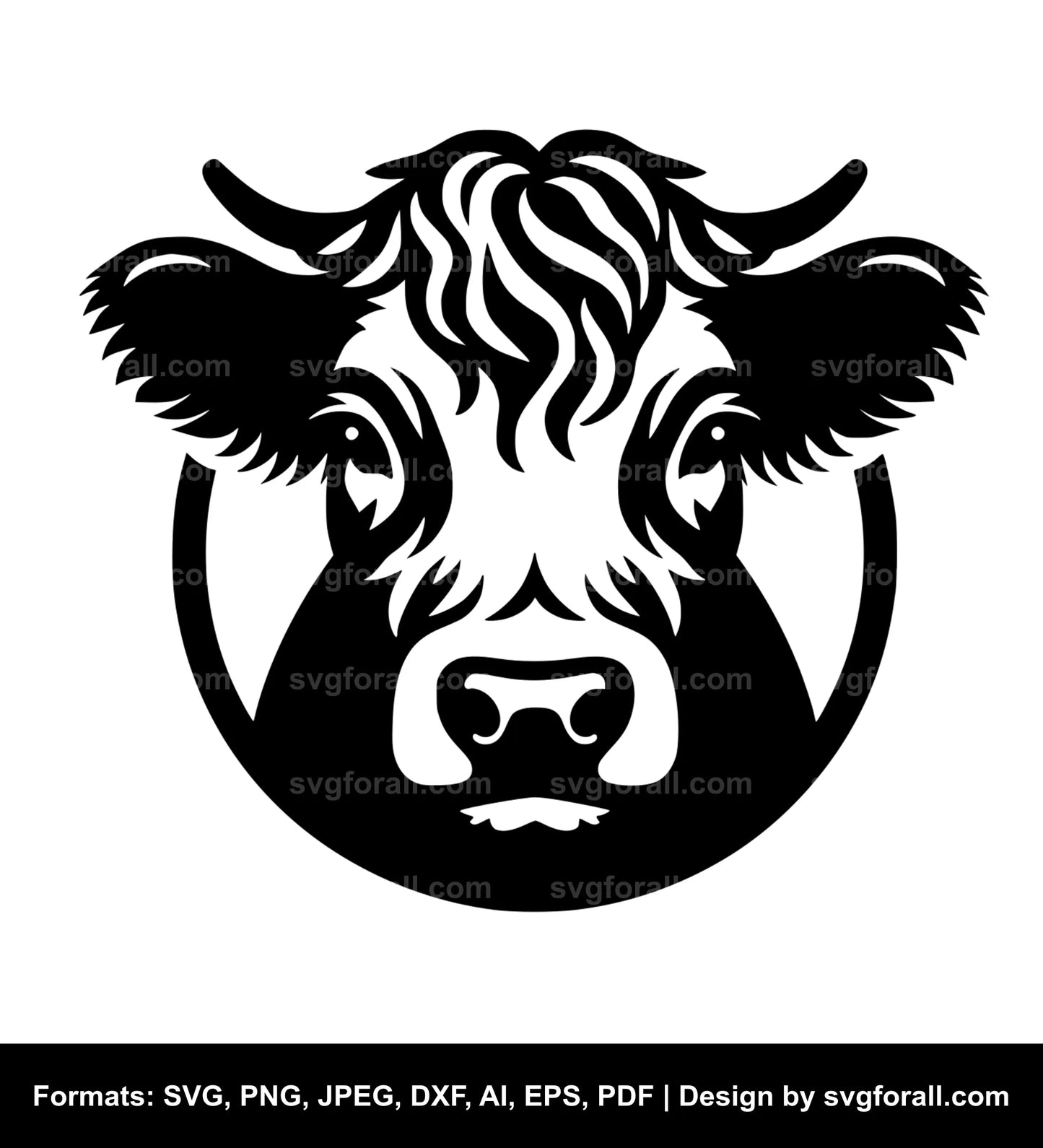 Angus Cow SVG PNG