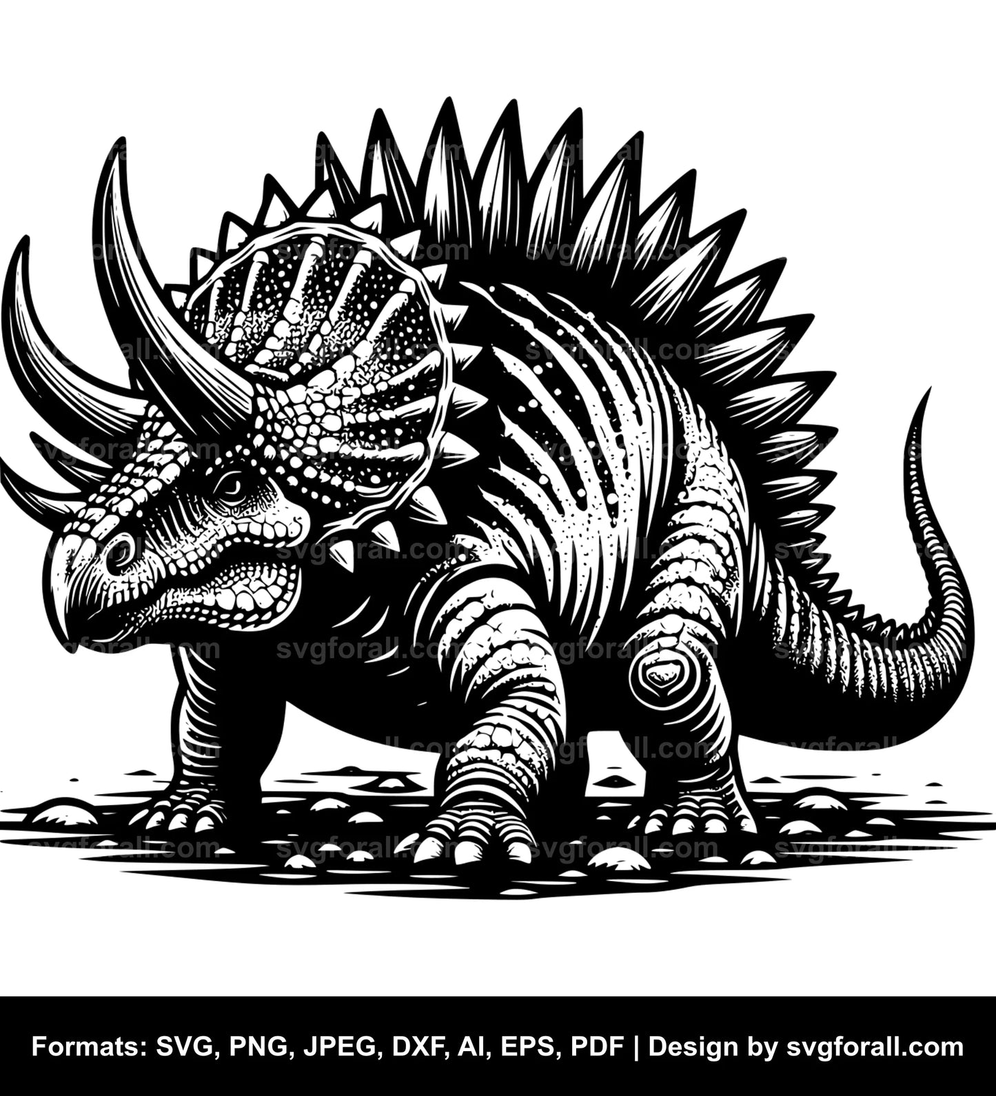 Ankylosaurus Vector SVG